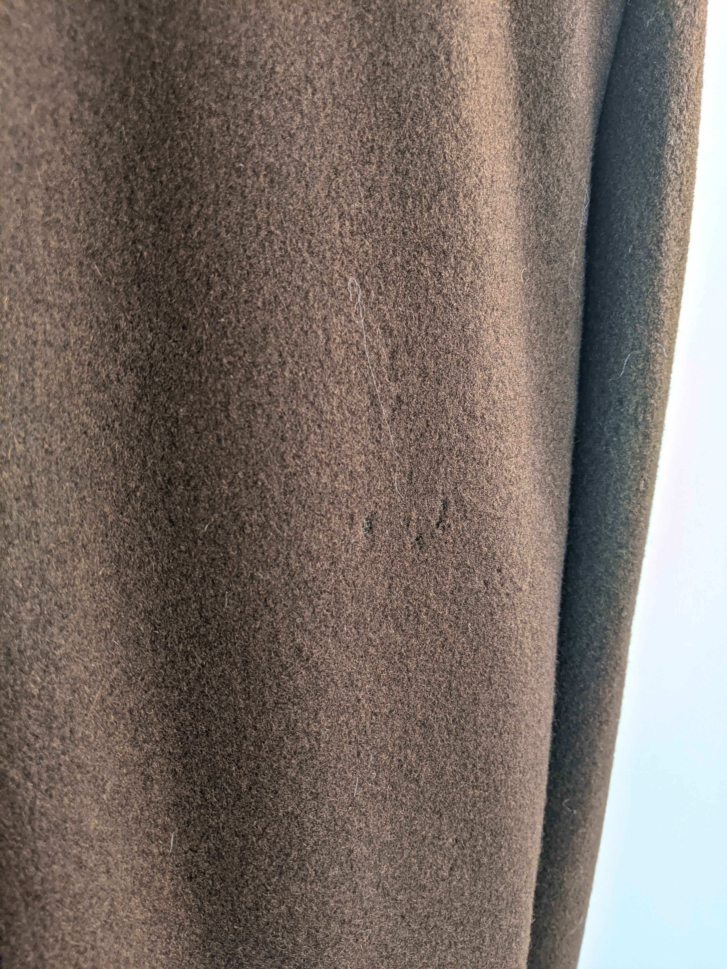 1940s Chocolate Brown Wool Coat