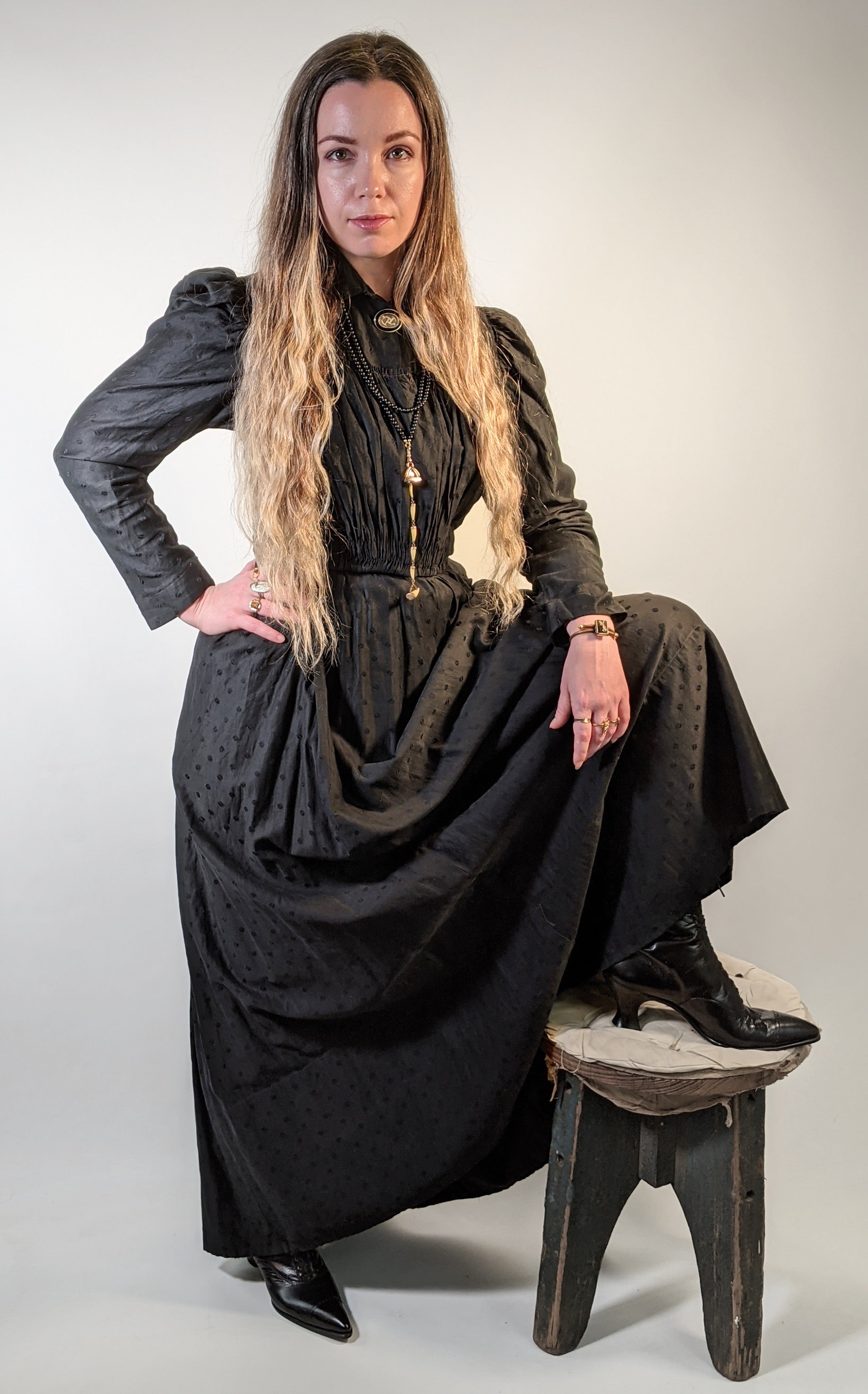 1890s Wrapper Dress