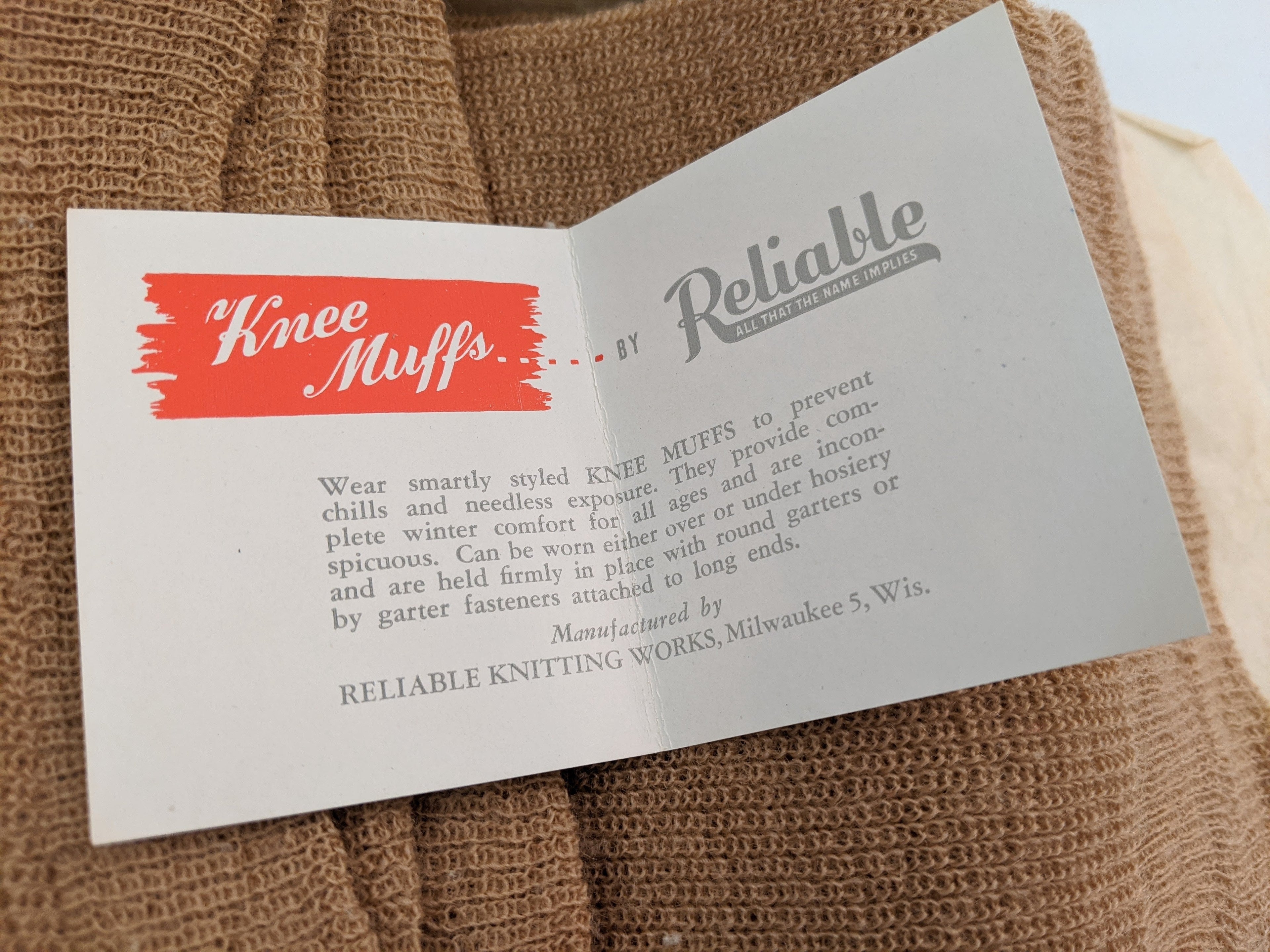 1940s Knee Muffs in Original Box