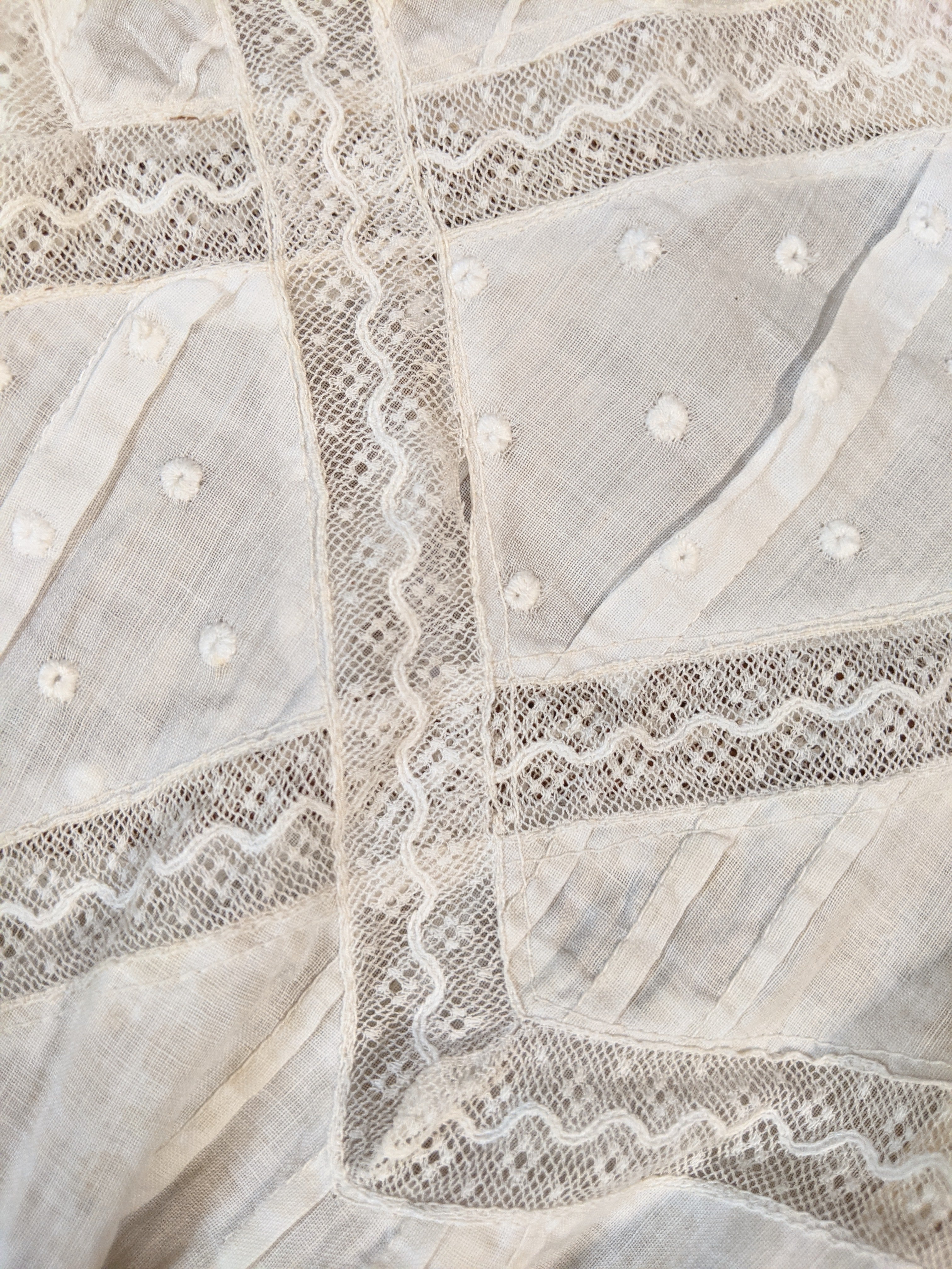 Edwardian Cotton + Lace Dress