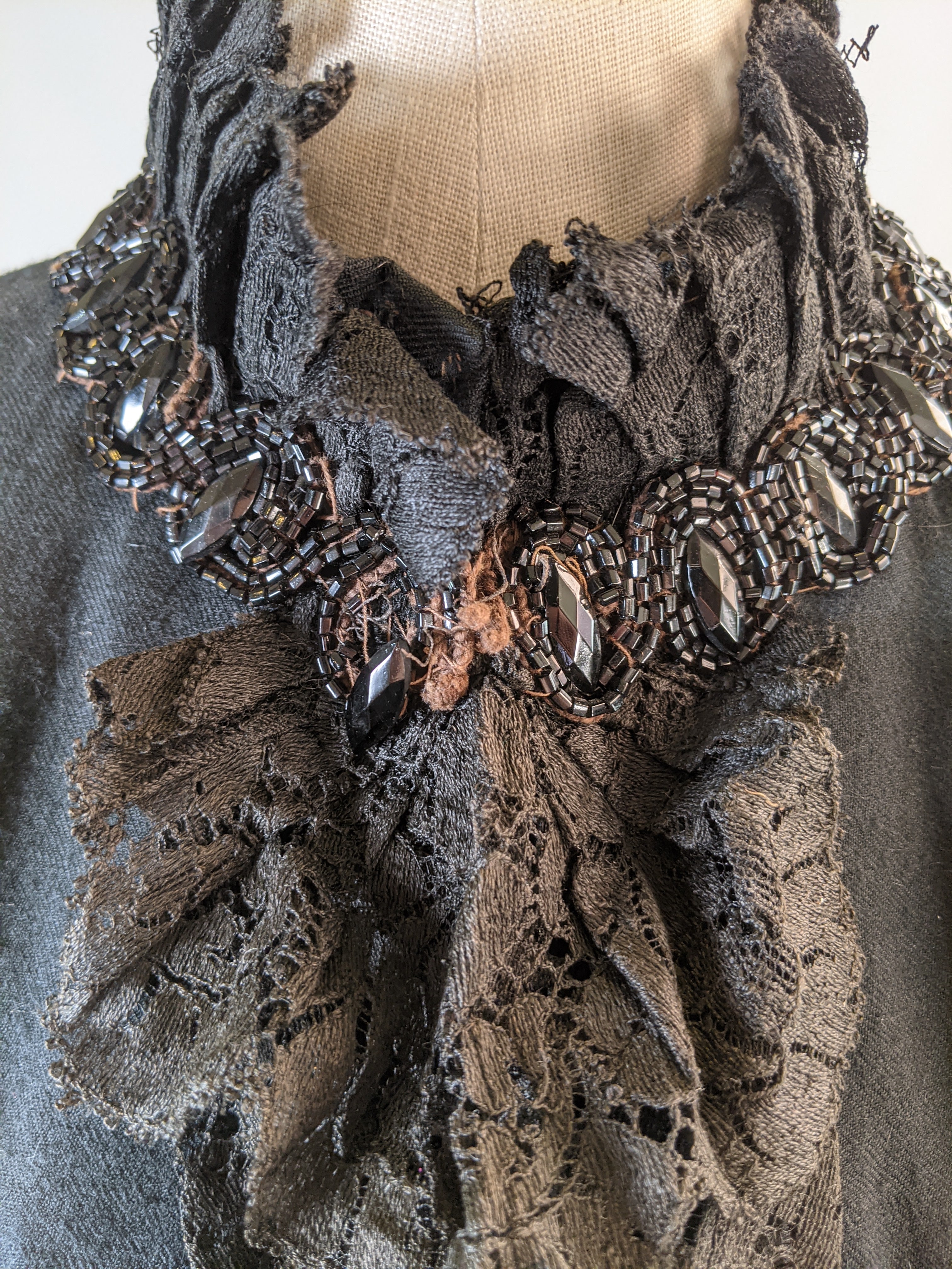 1880s Beaded Mantle