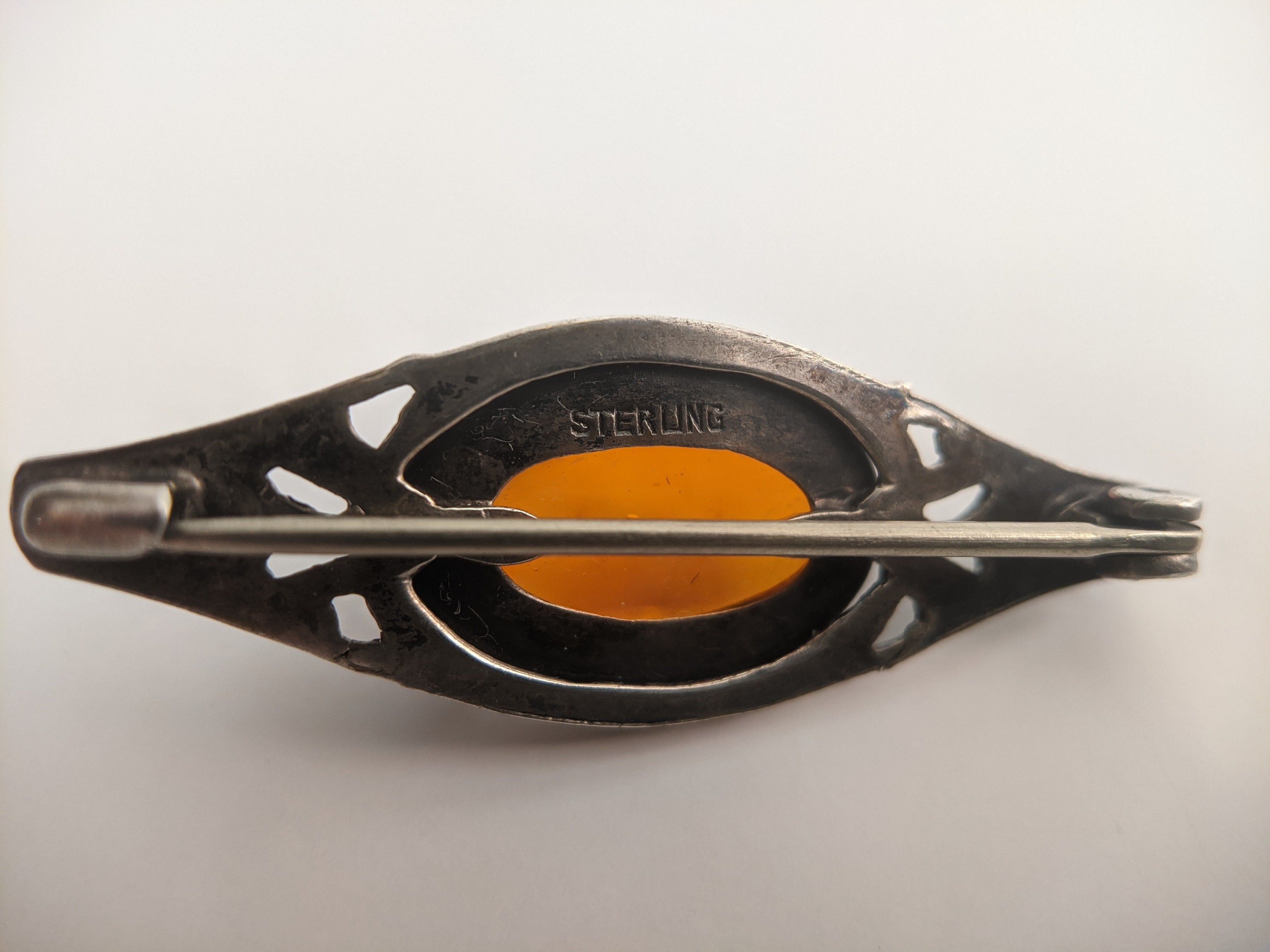 Art Nouveau Sterling Silver Brooch