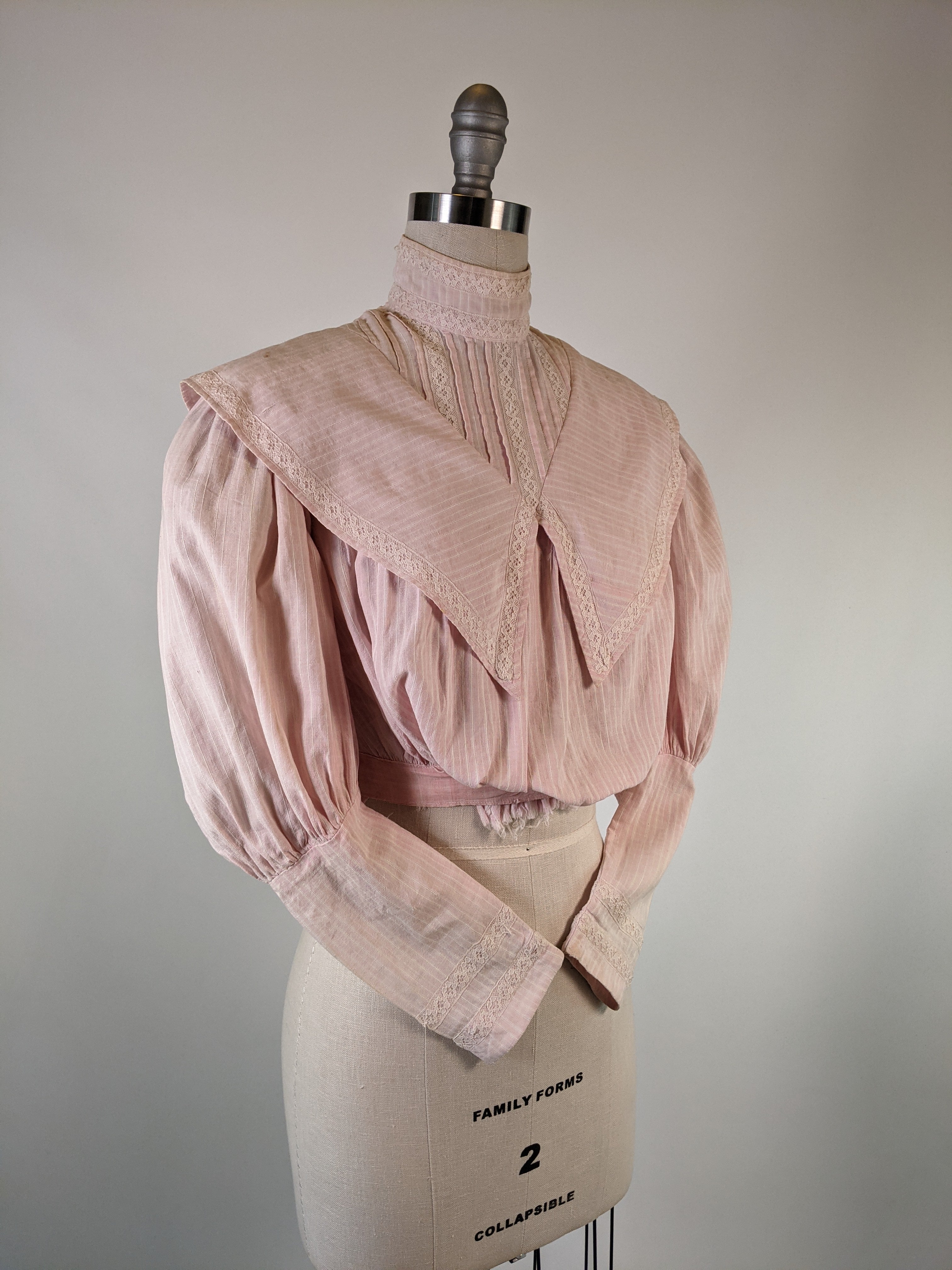 Edwardian Pink Cotton Shirtwaist