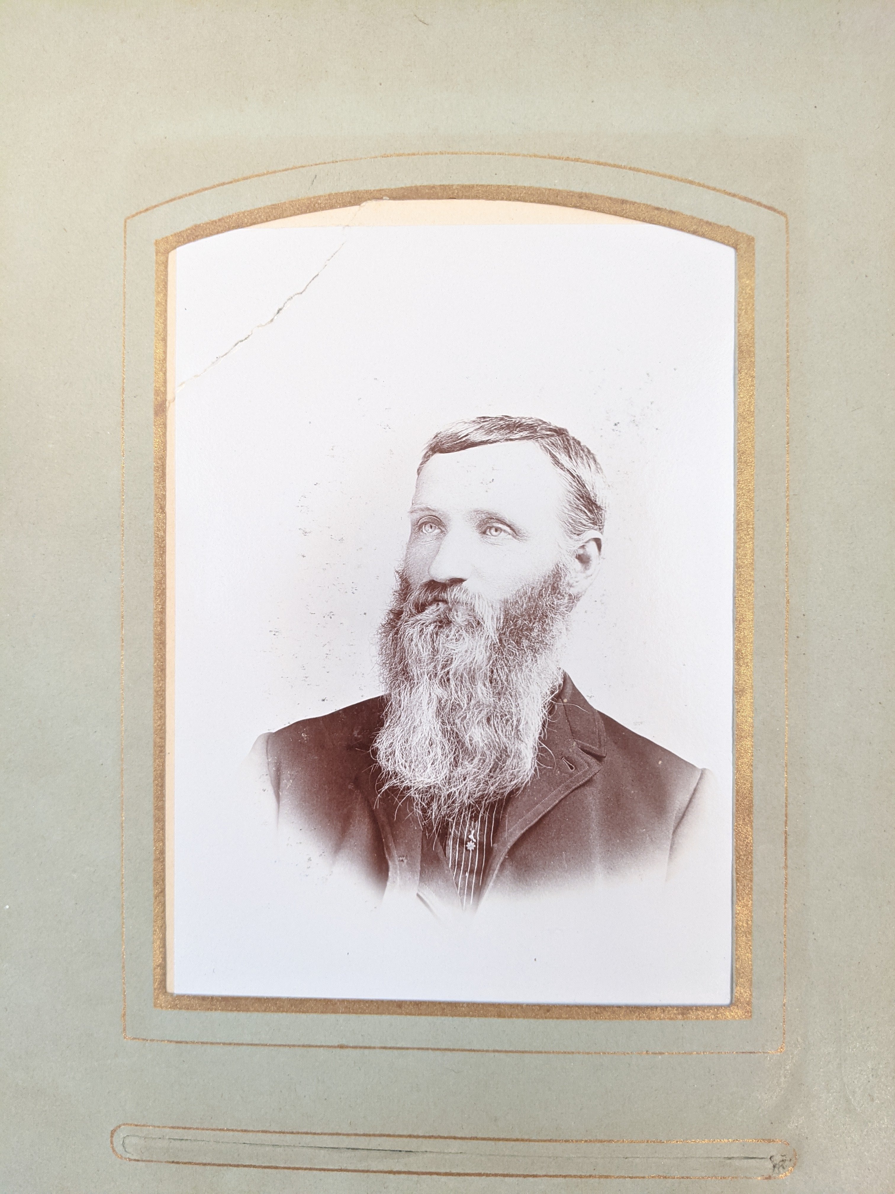 Blue Victorian Photo Album with Photos