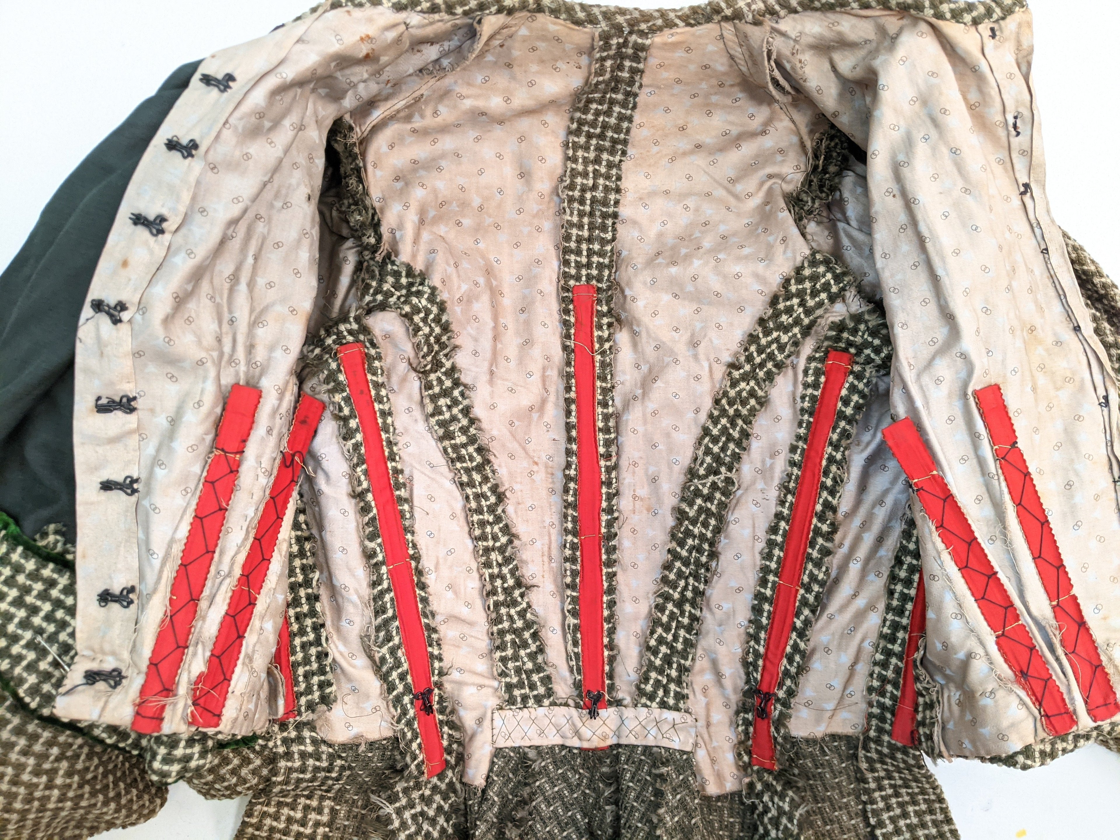 1890s Green + Brown Bodice