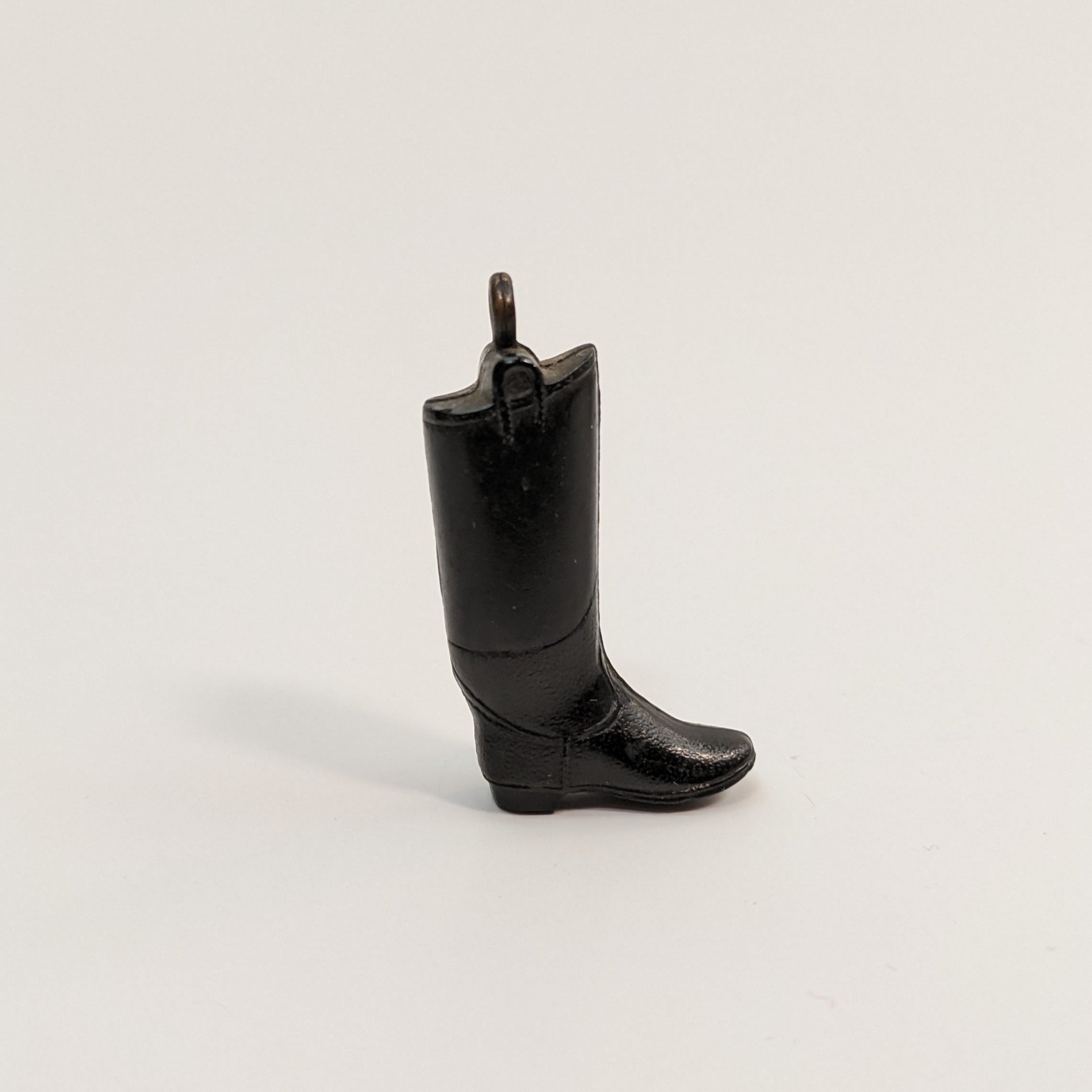 1910s-1920s Compressed Coal Boot Pendant