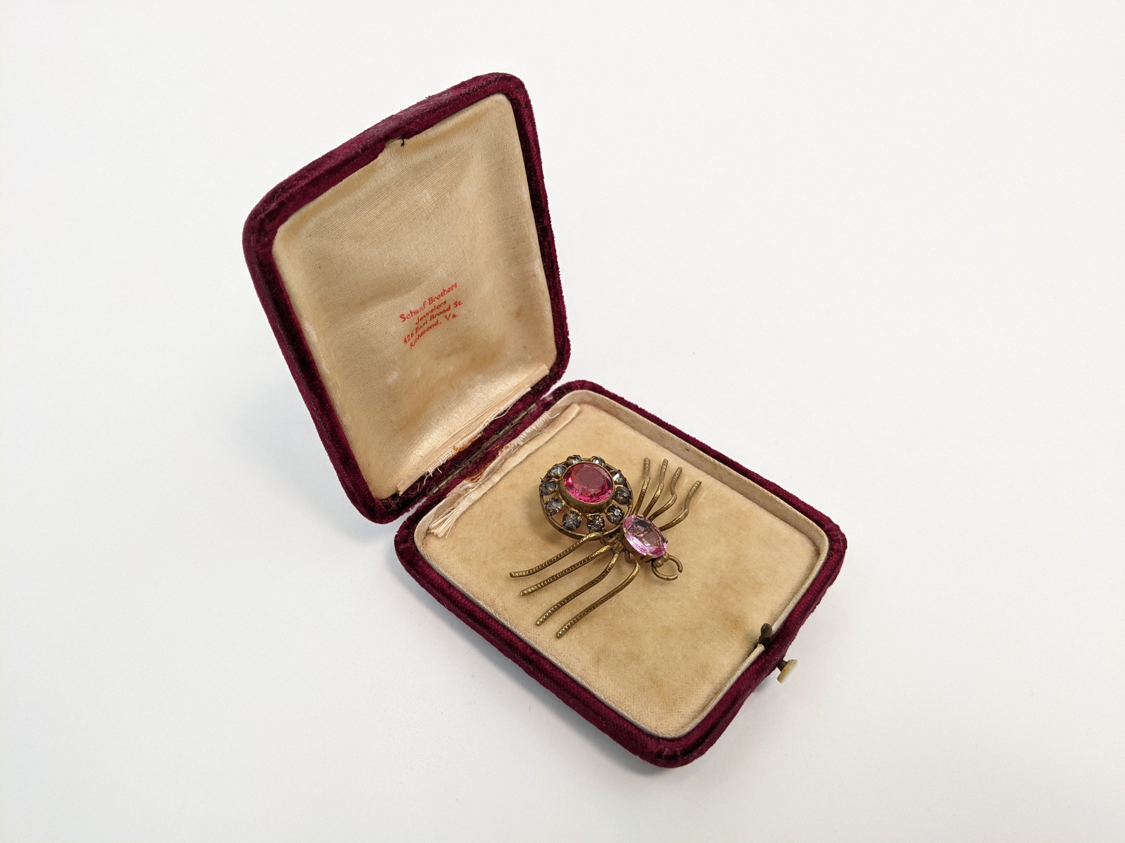 Ruby Red Victorian Velvet Box