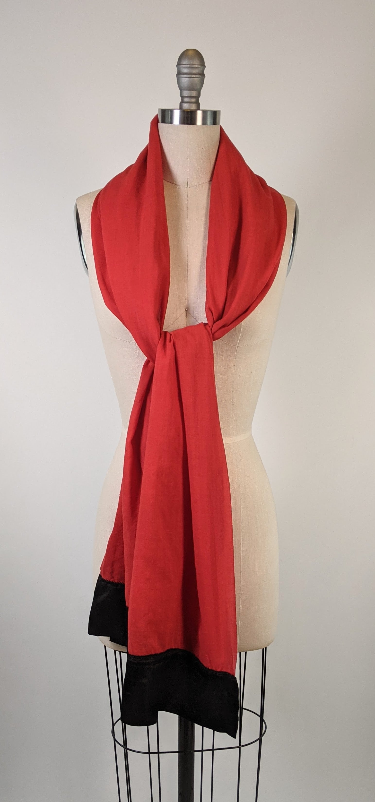 1910s-1920s Wool + Silk Scarf