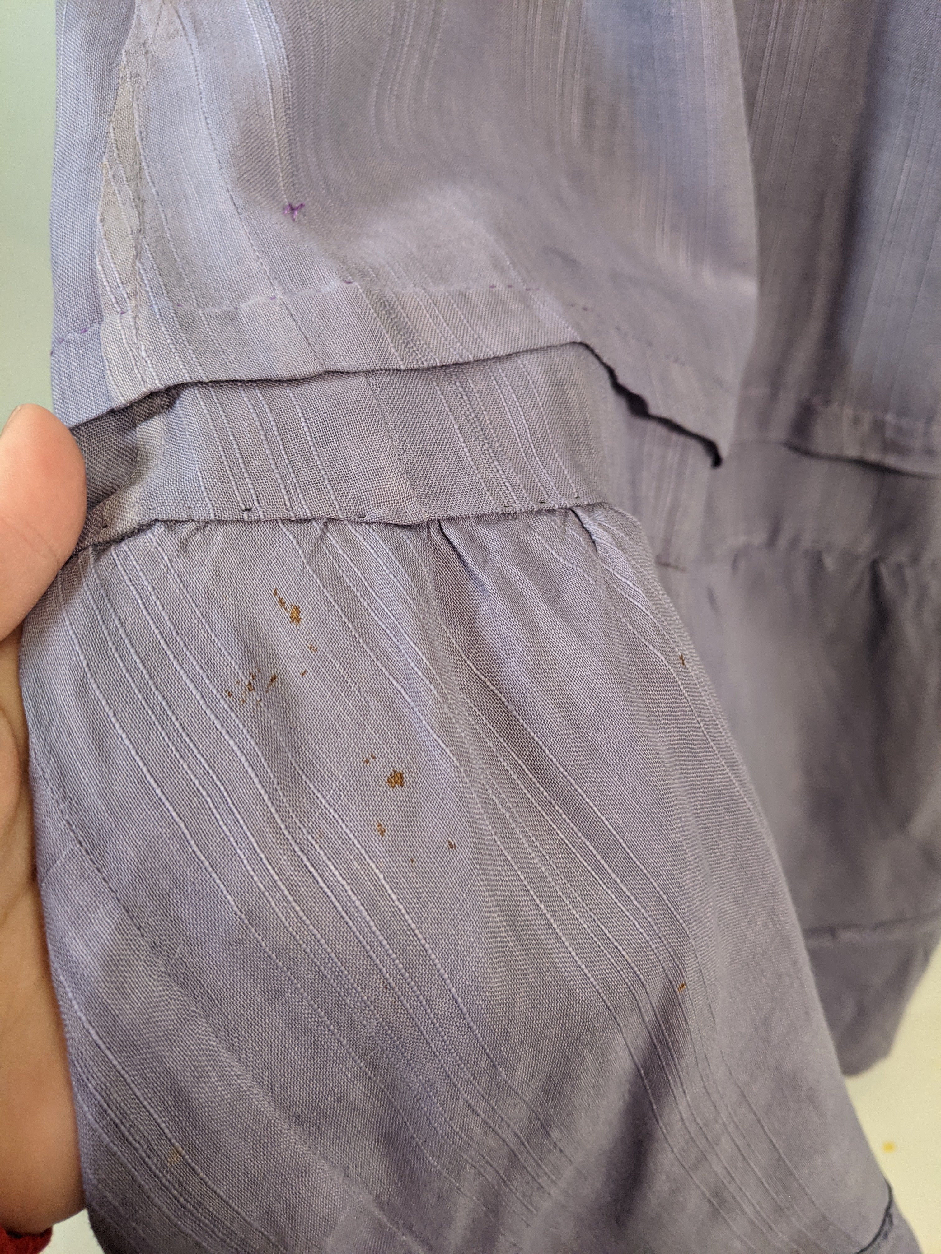 1900s Lilac Cotton Petticoat