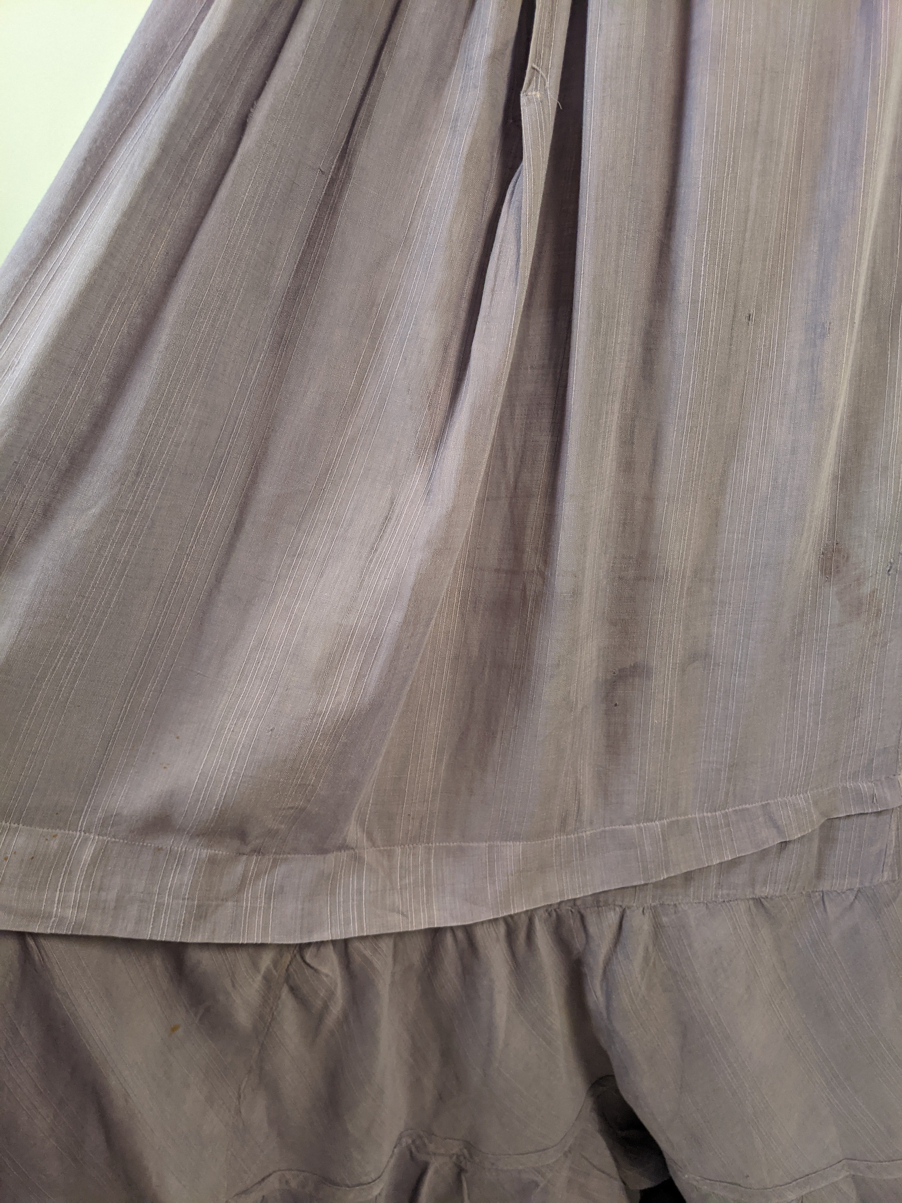 1900s Lilac Cotton Petticoat