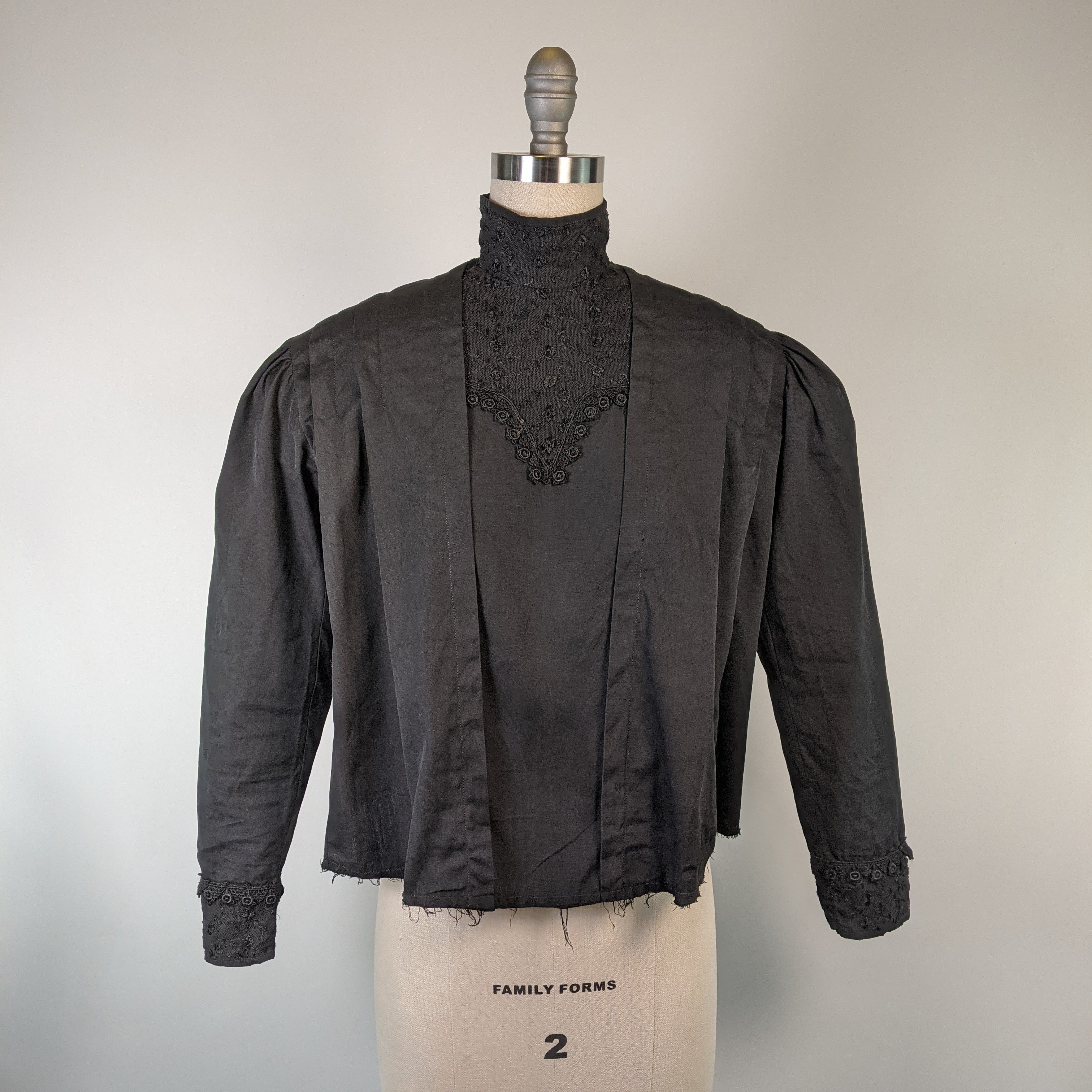 Black Edwardian Shirtwaist