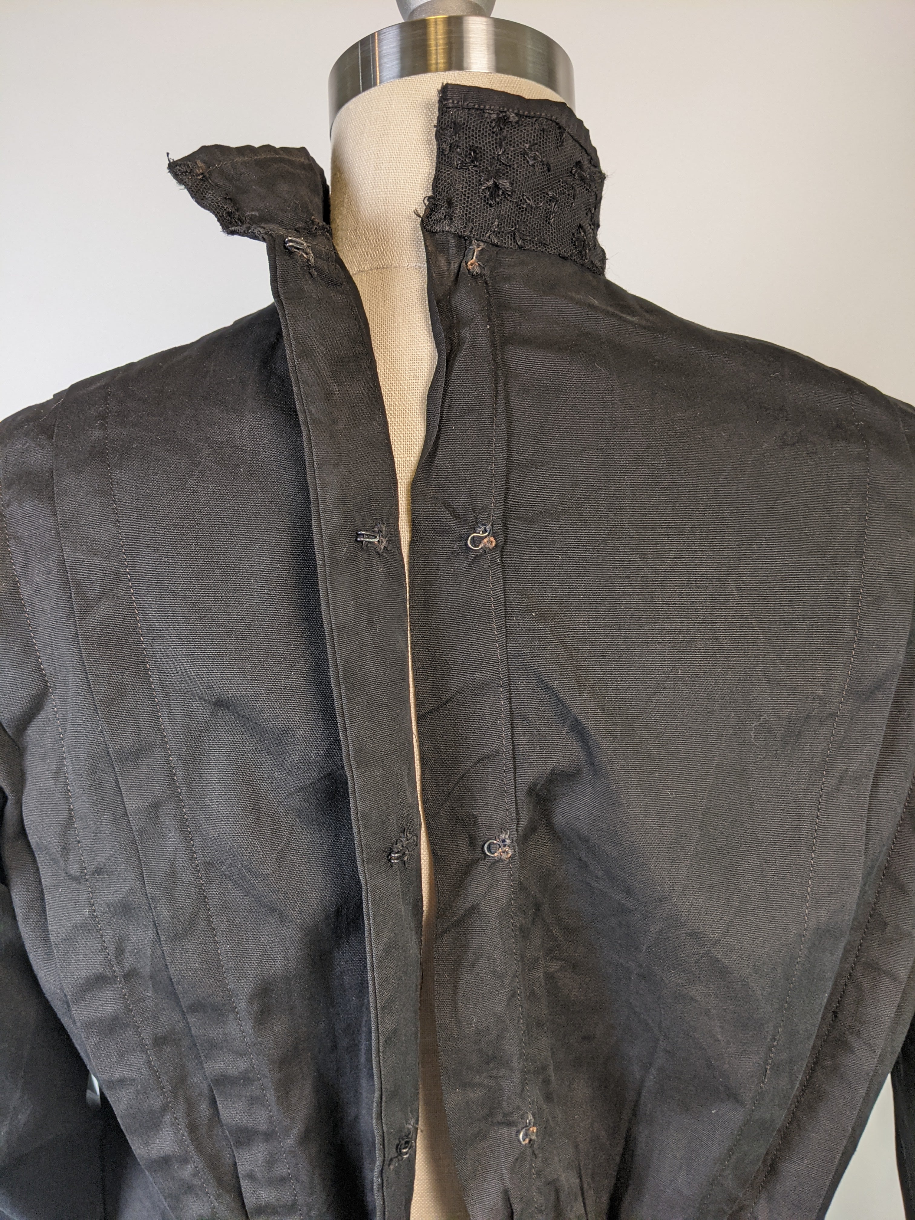 Black Edwardian Shirtwaist