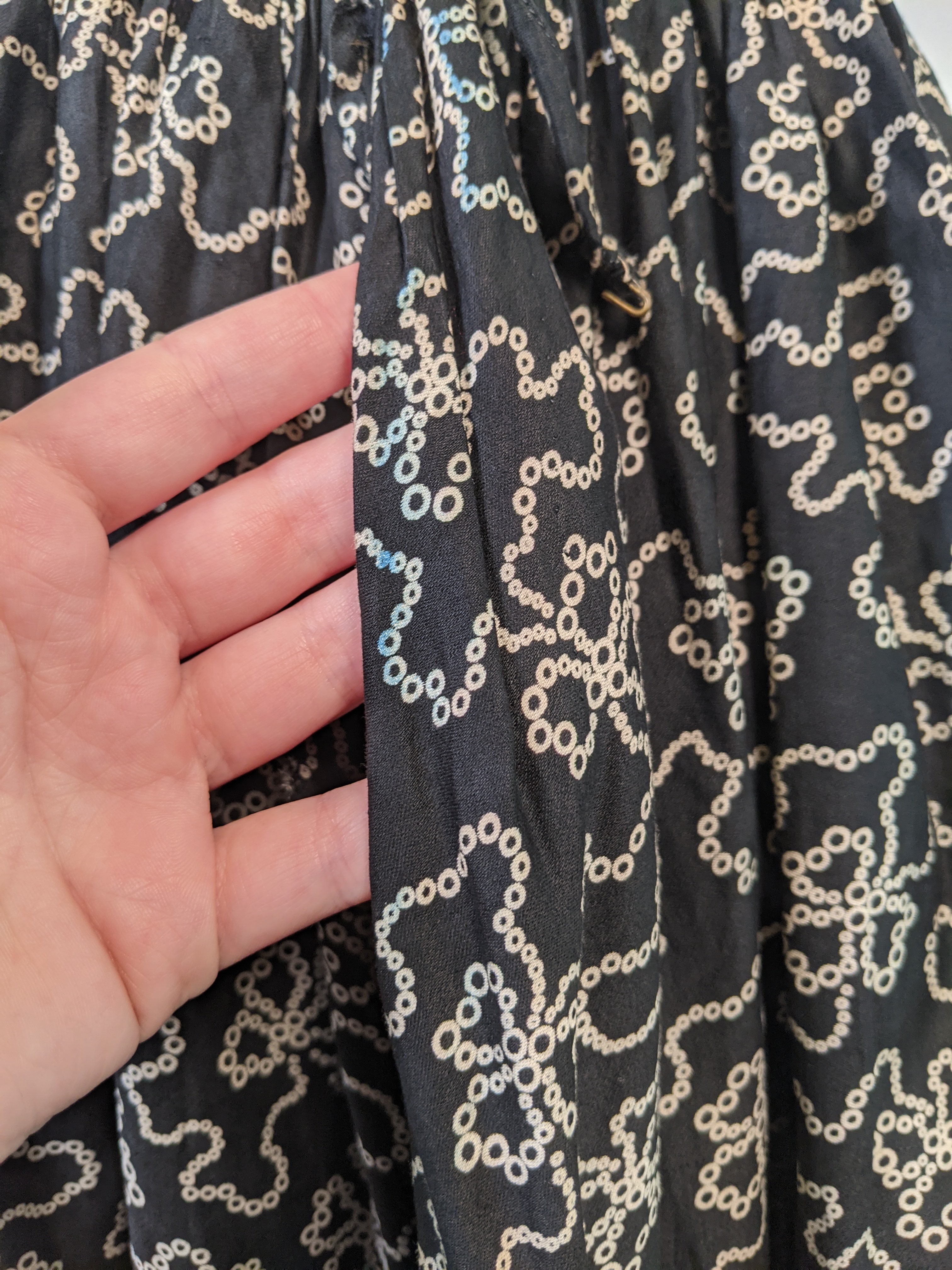 Edwardian Black + White Cotton Skirt