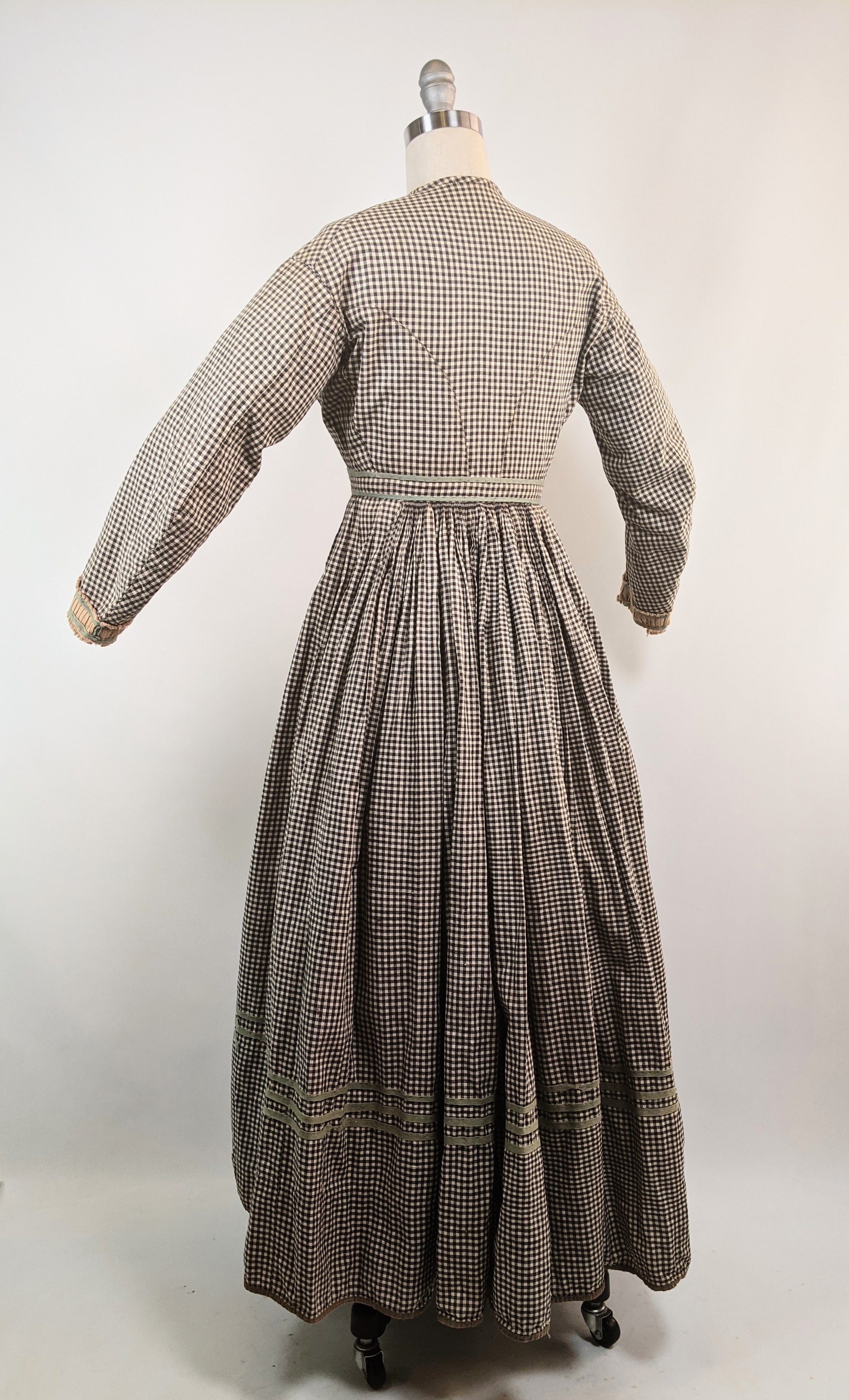 1860s Gingham Dress