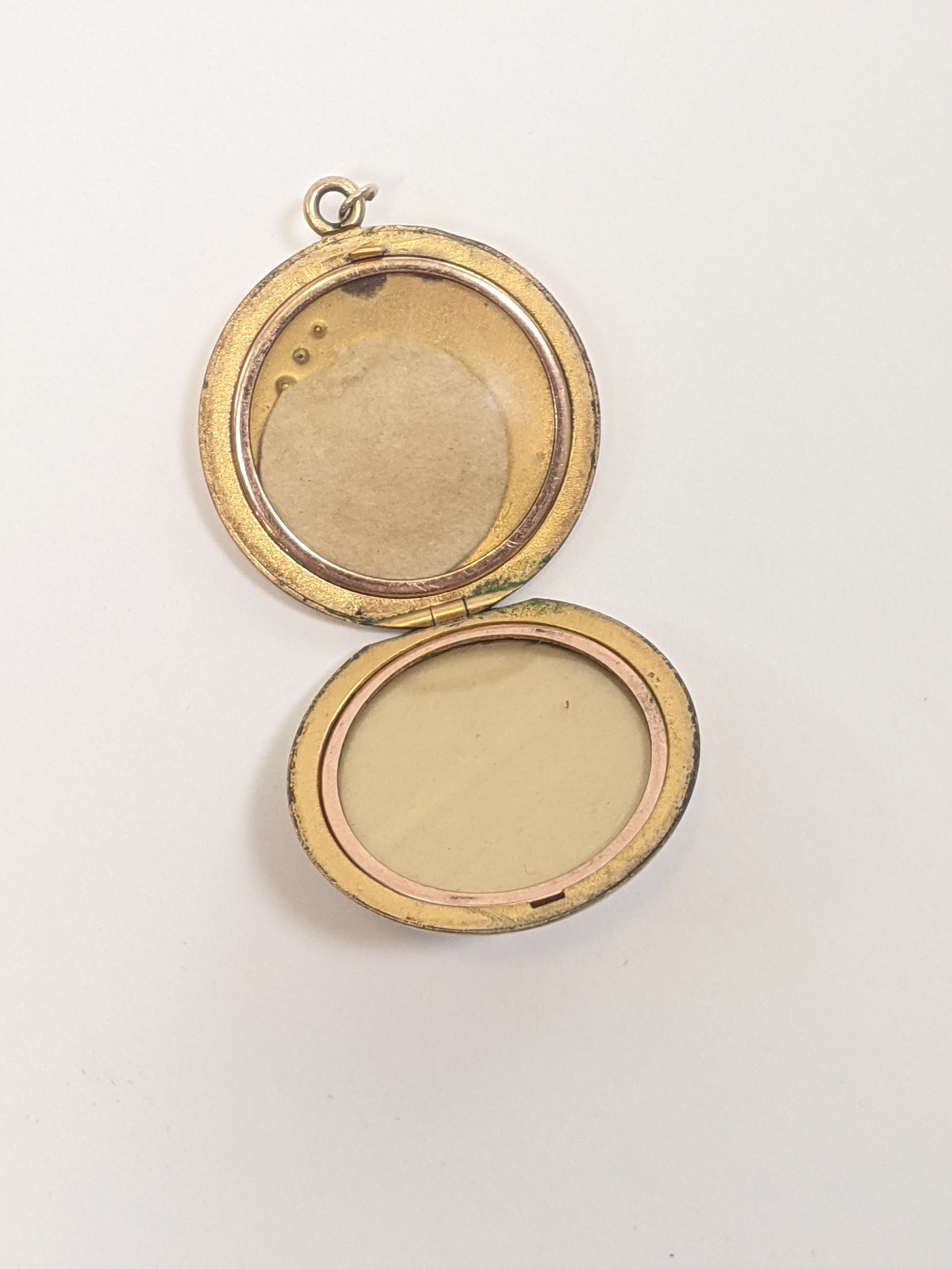 RESERVED - 1900s Crescent Moon + Star Locket