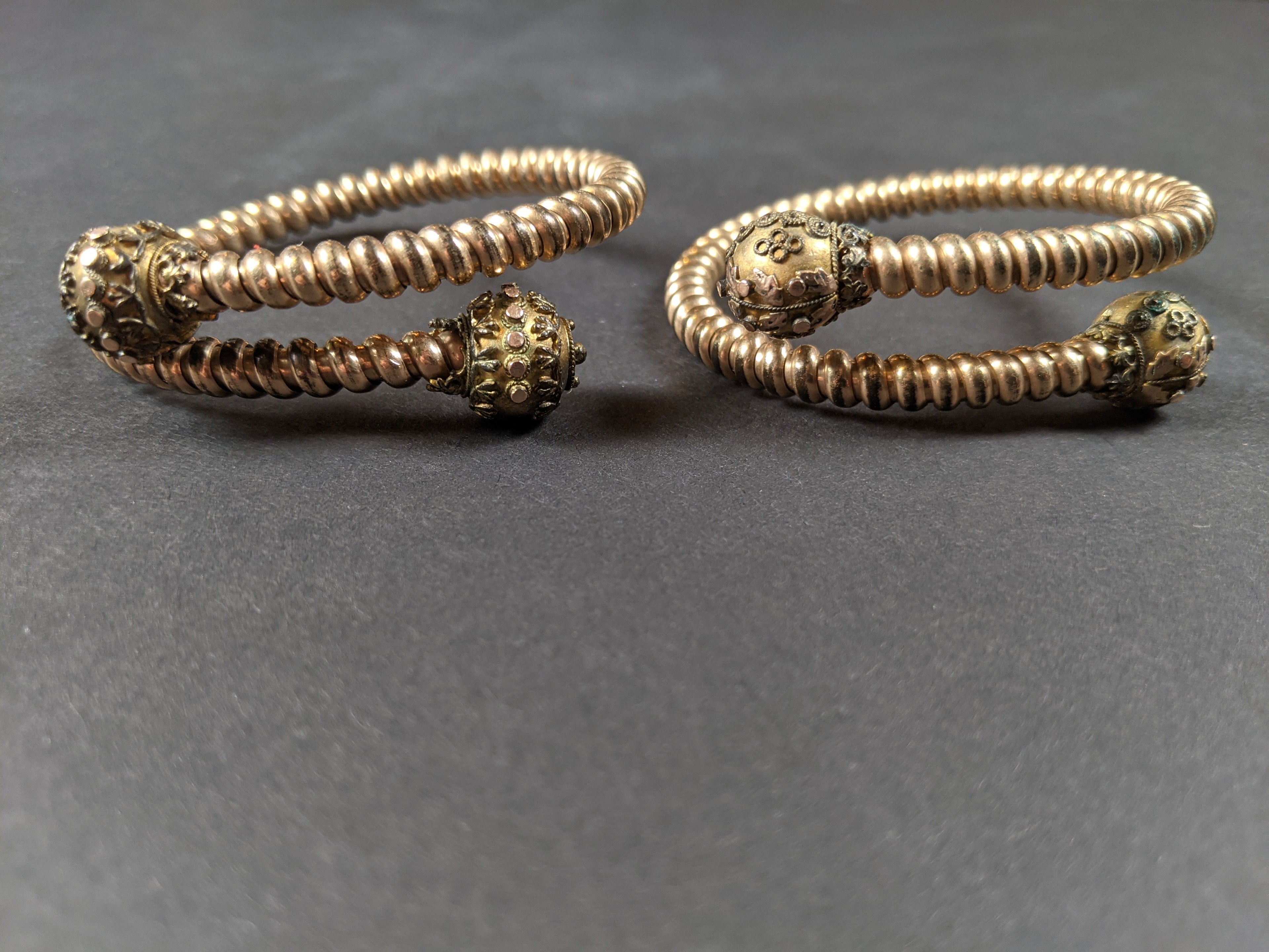 Pair of Victorian Bypass Bracelets