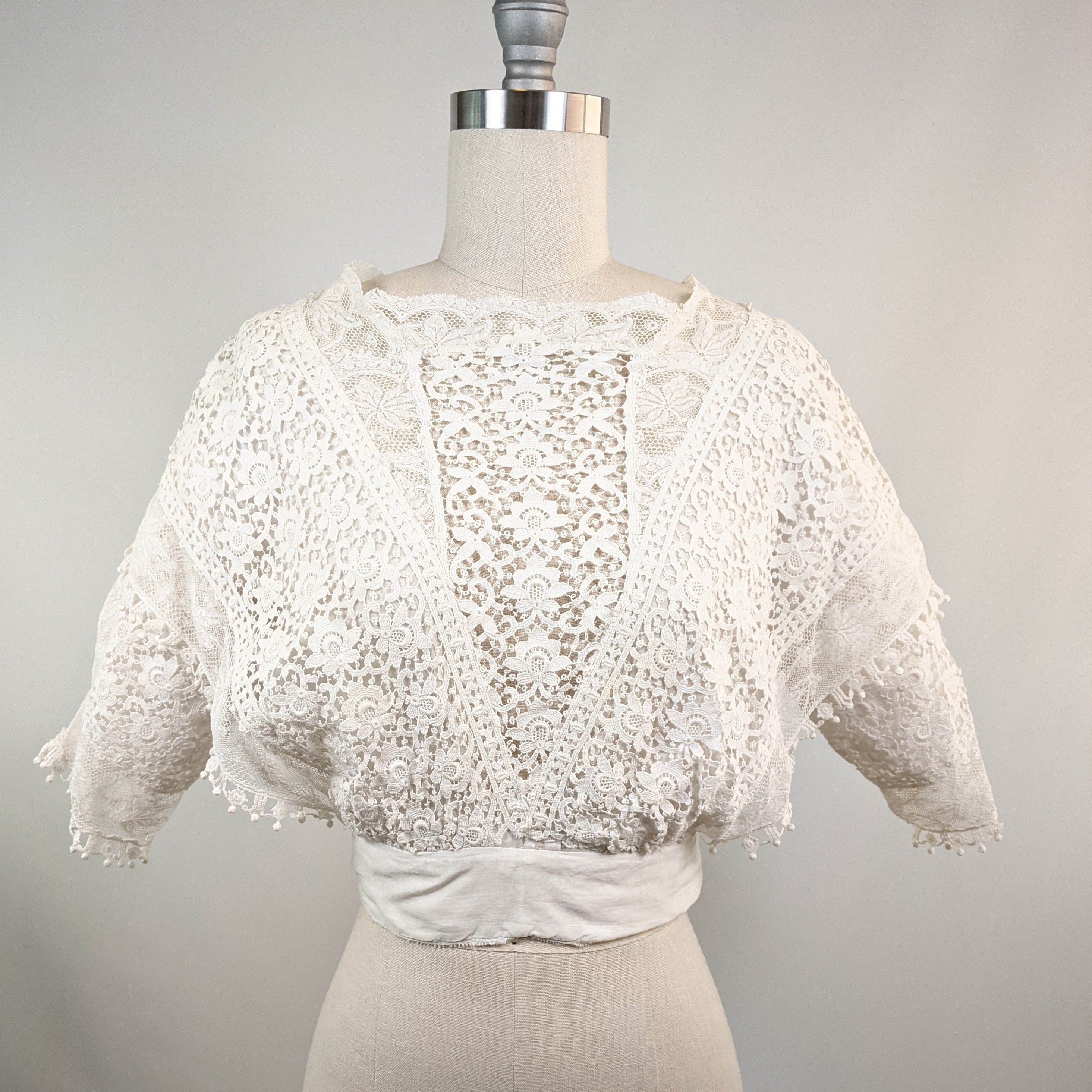 1910s Lace Dress Top