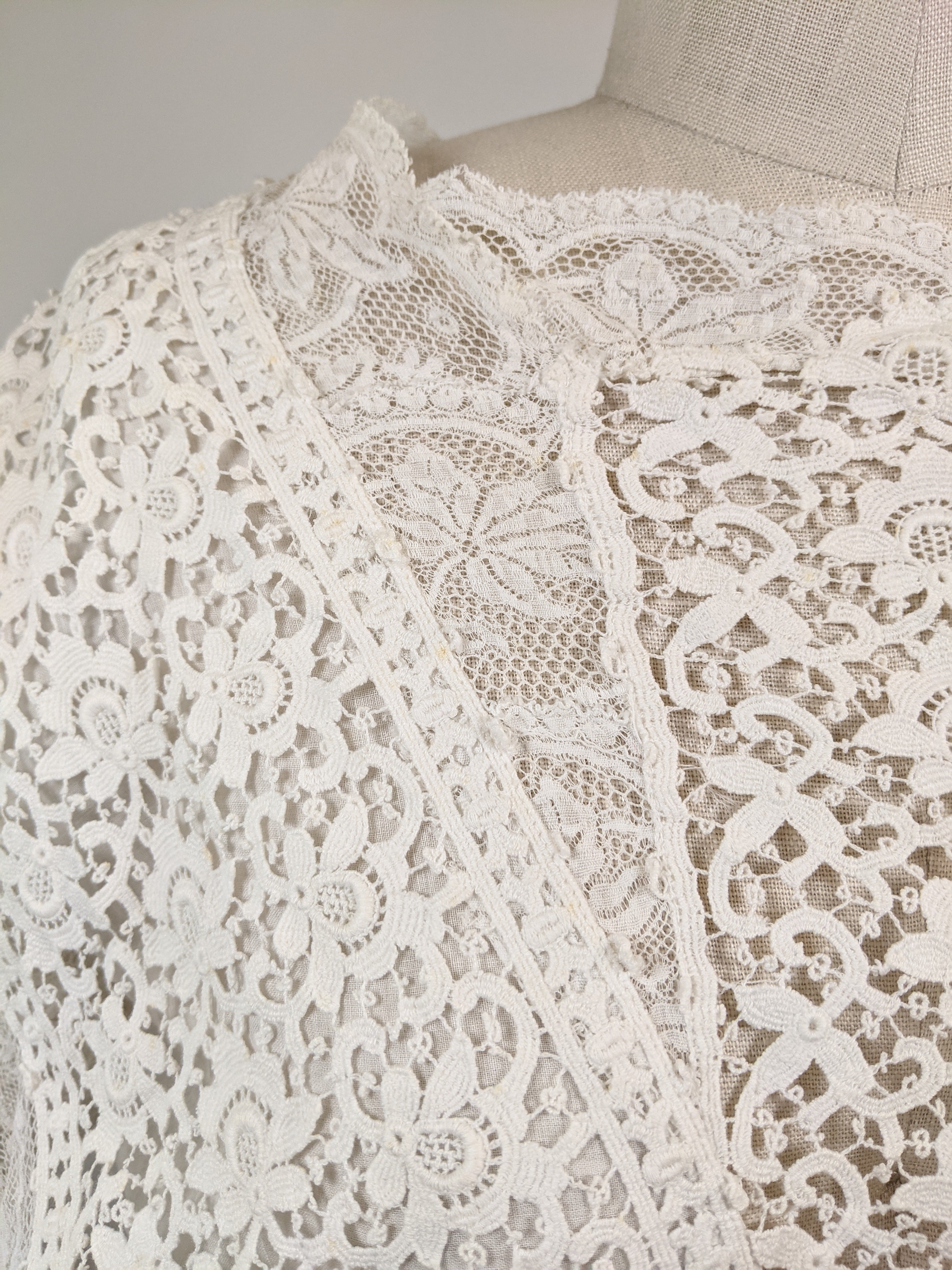 1910s Lace Dress Top