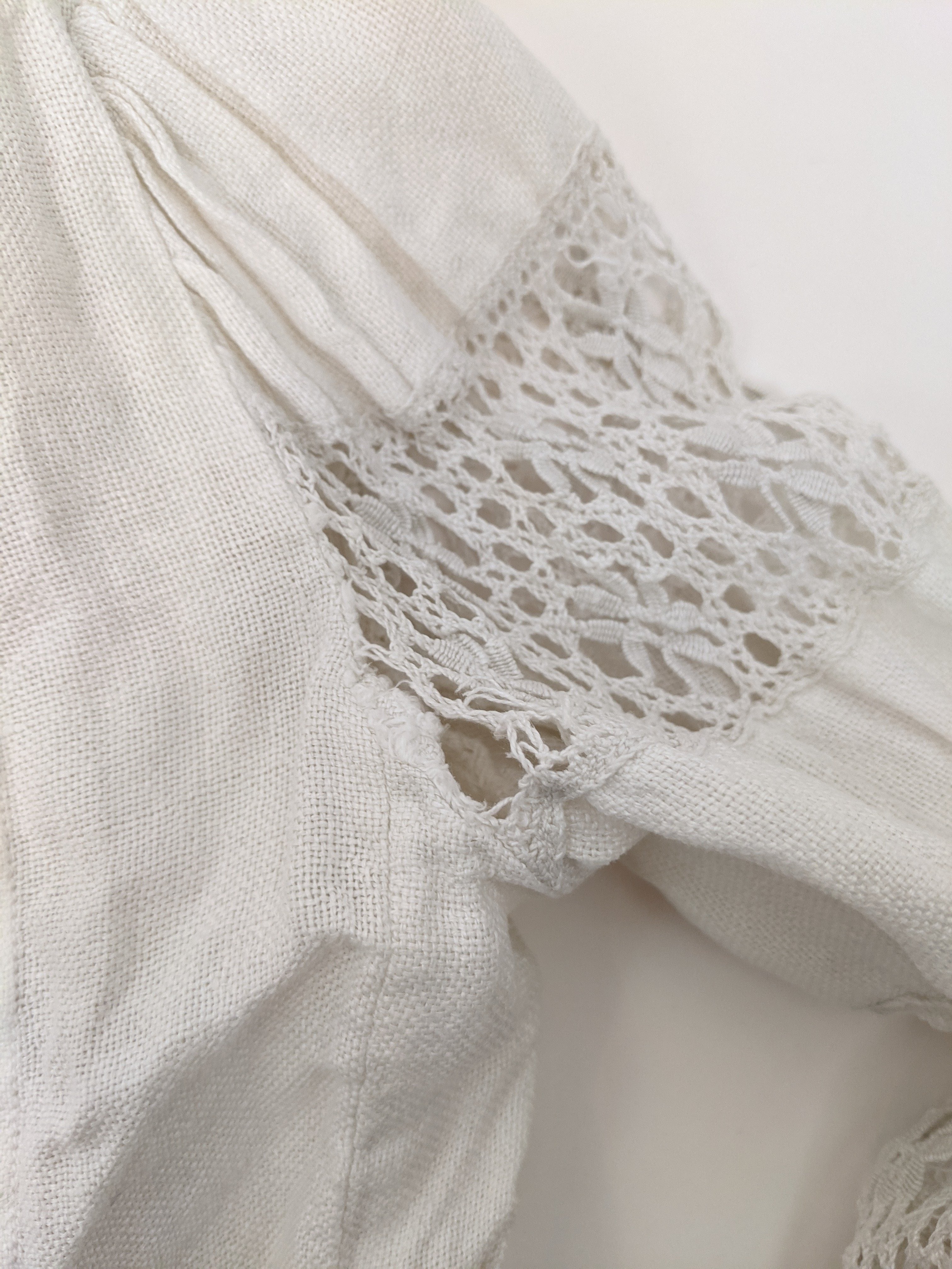1900s Linen Shirtwaist | As Is