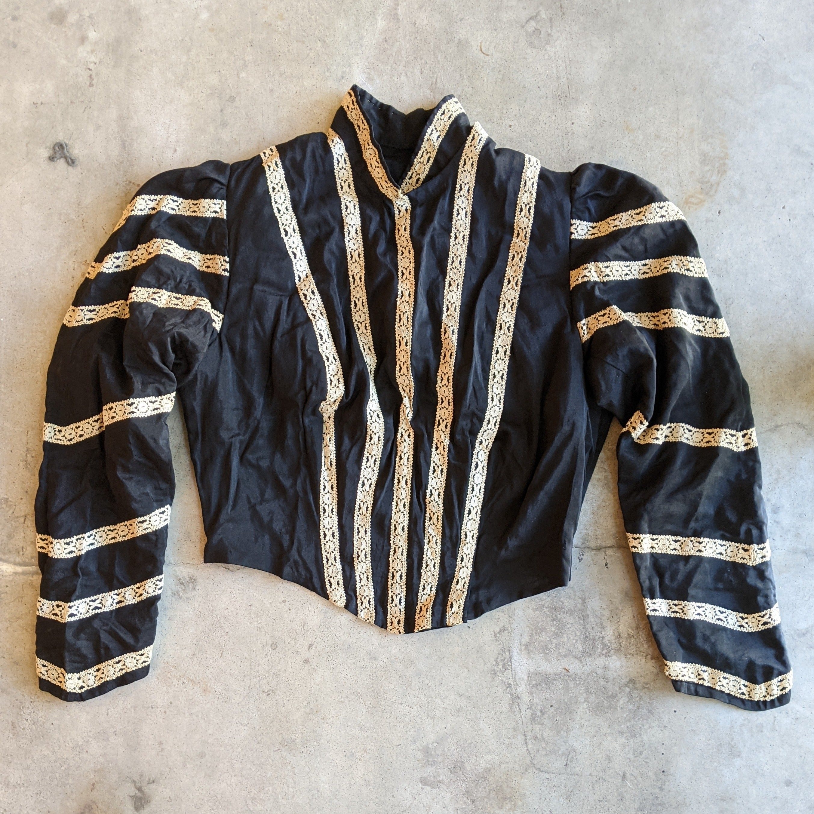 Silk Bodice c. 1900s | 34" Waist