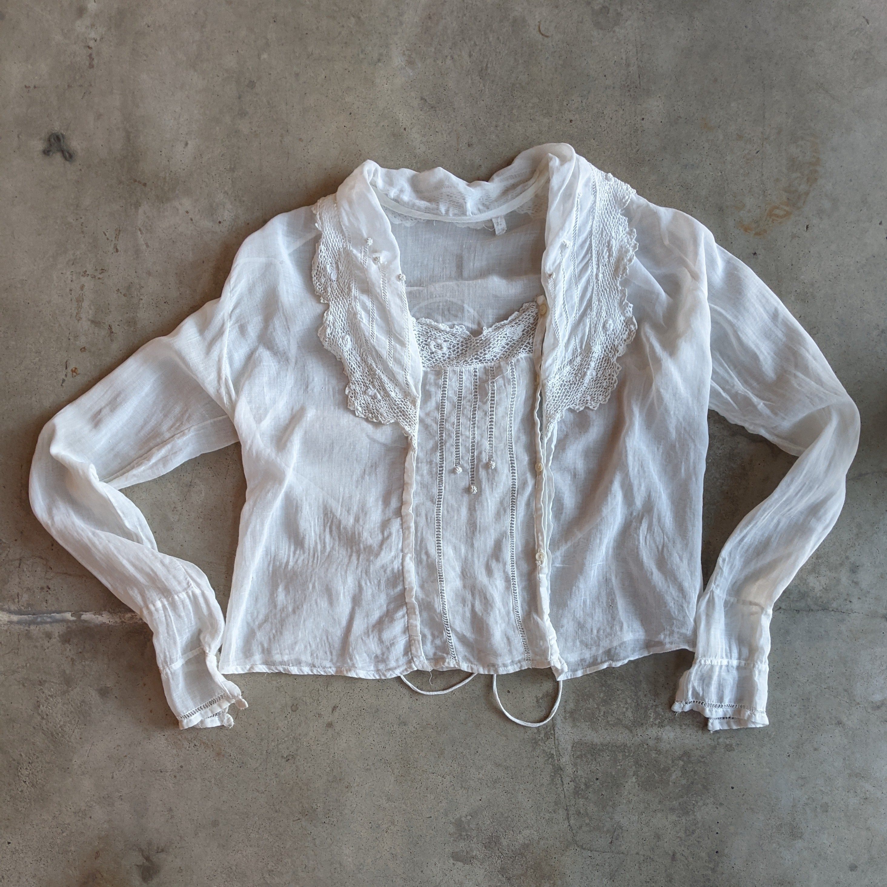 1910s White Cotton Blouse |