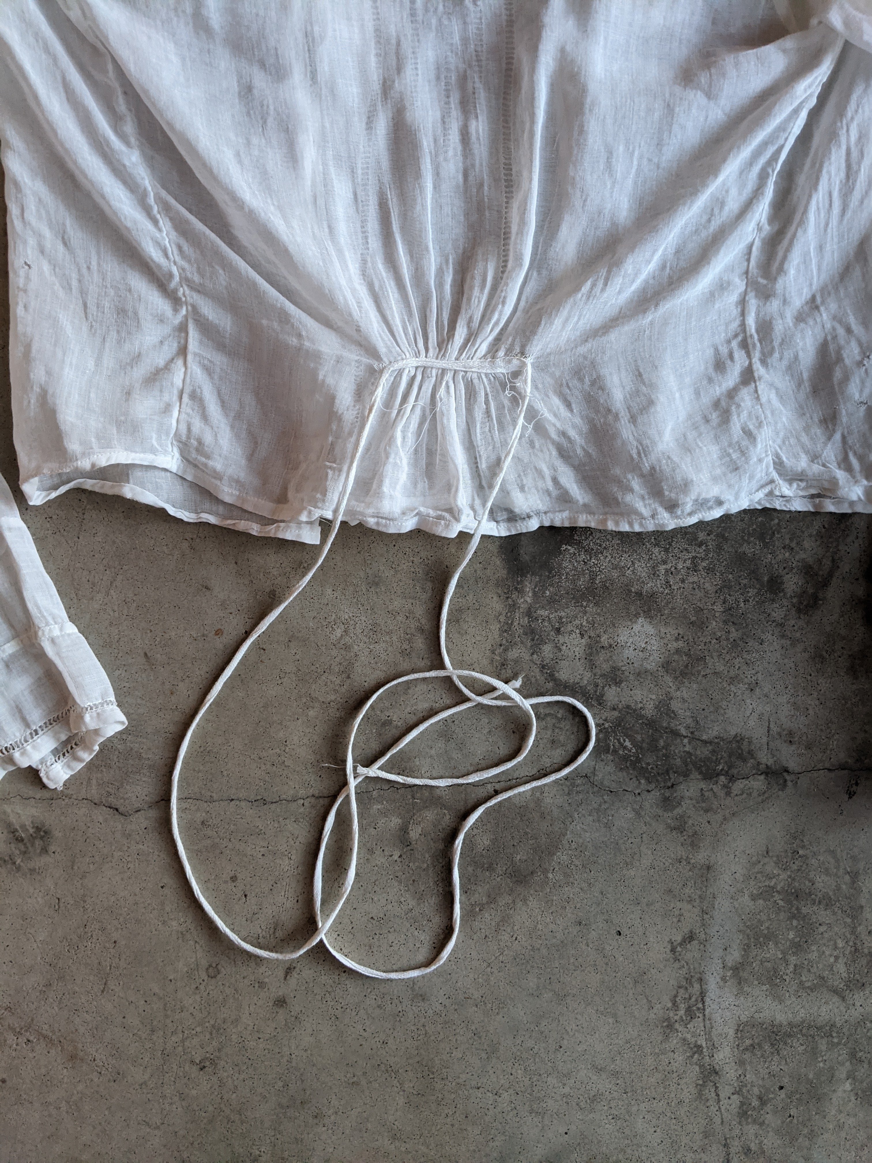 1910s White Cotton Blouse |