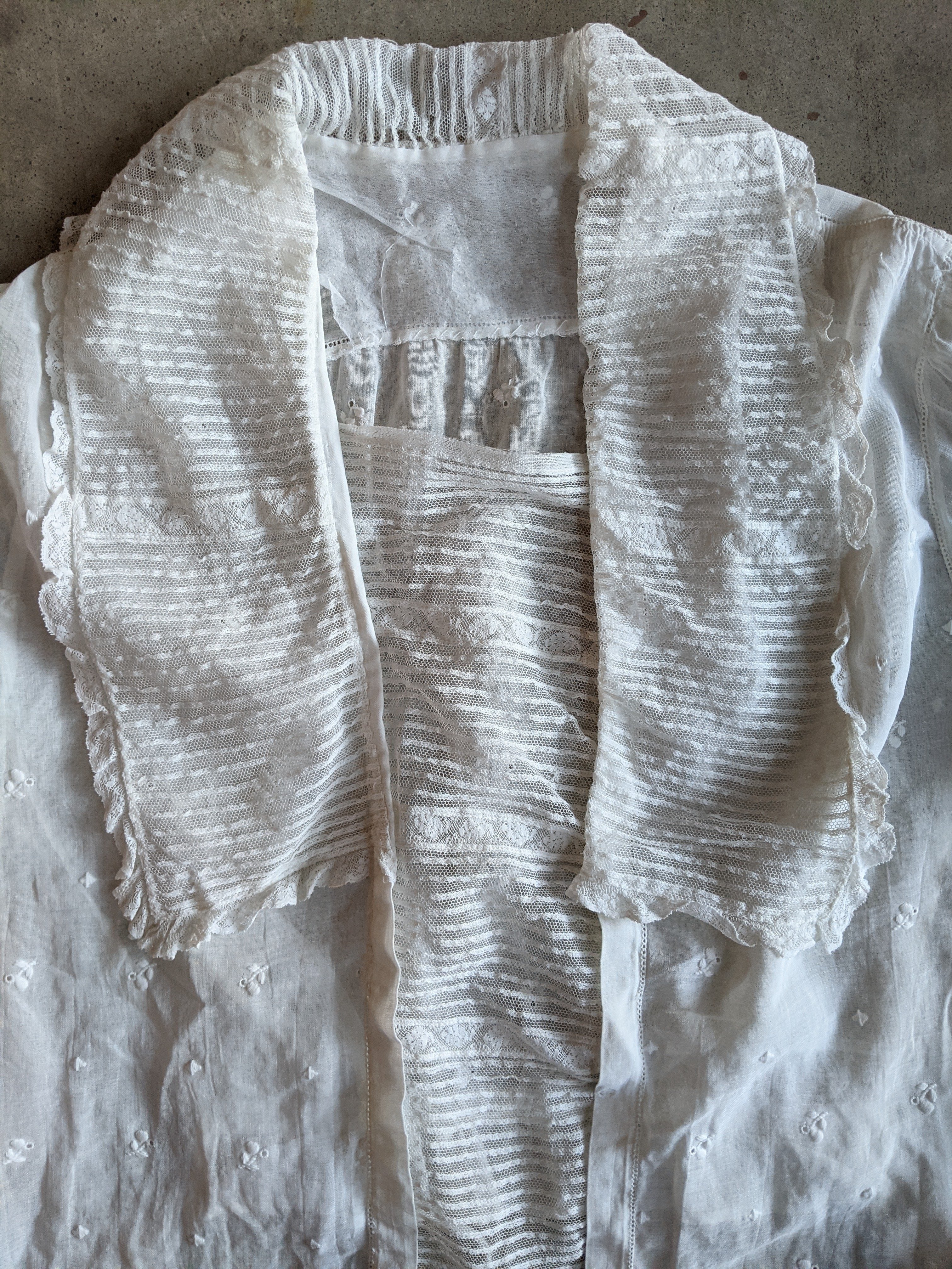 1910s White Cotton Blouse |