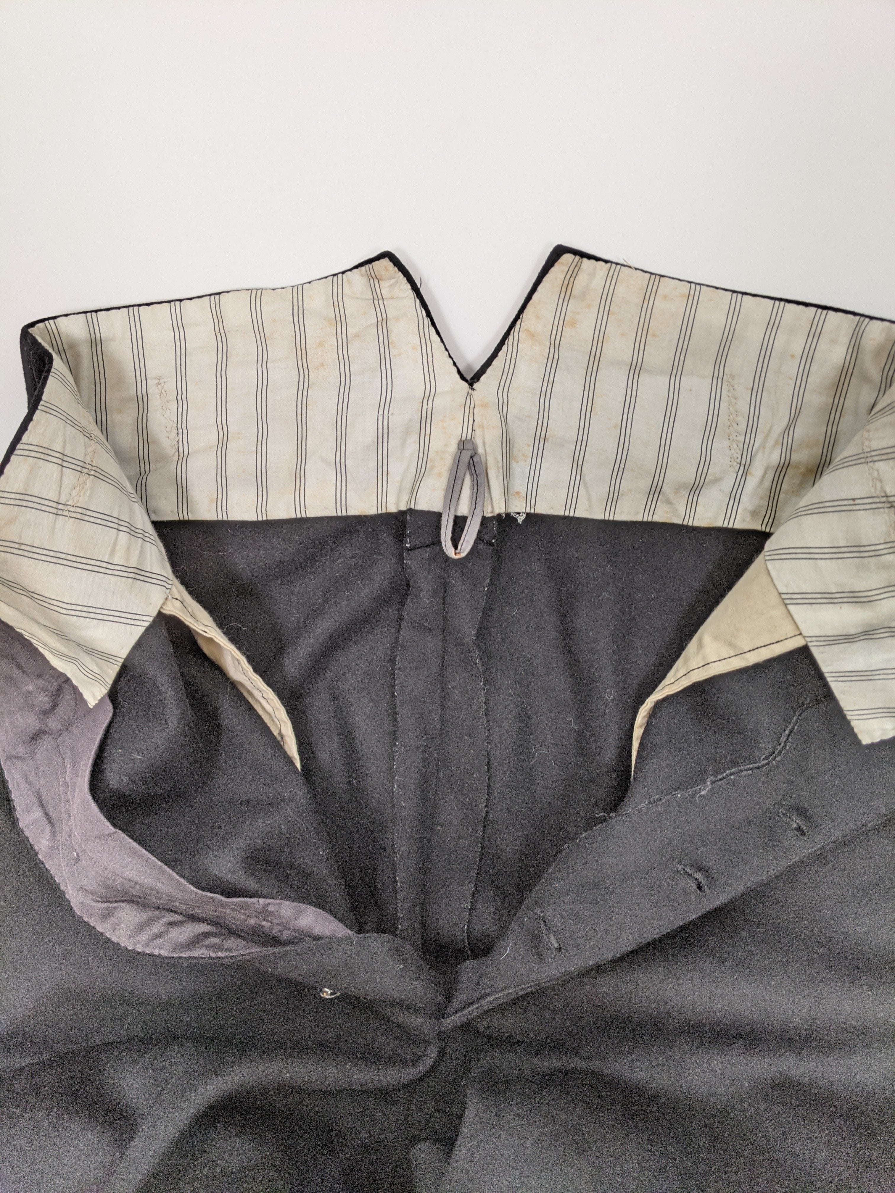 1900s-1910s Black Wool Trousers
