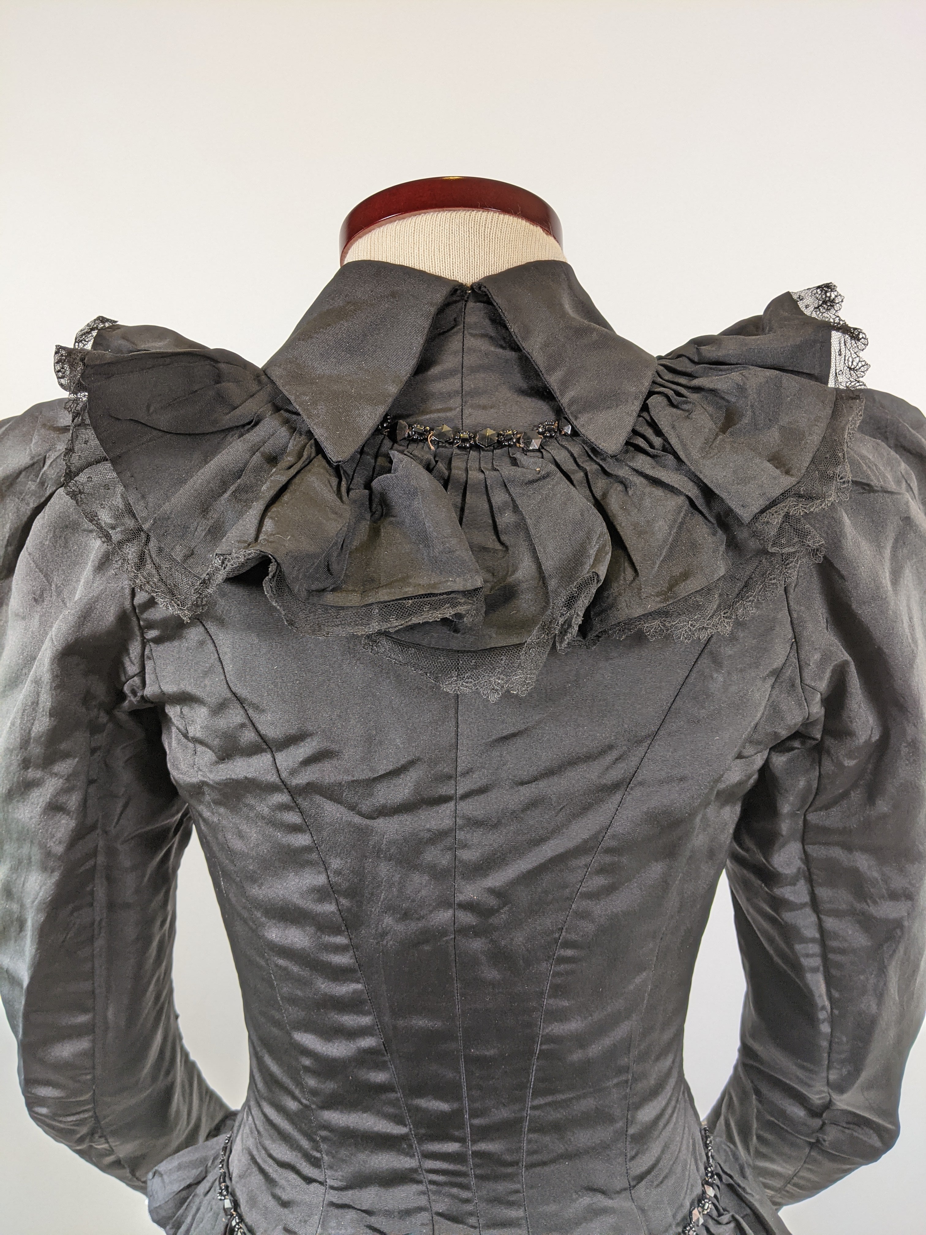 1890s Black Bodice XXS
