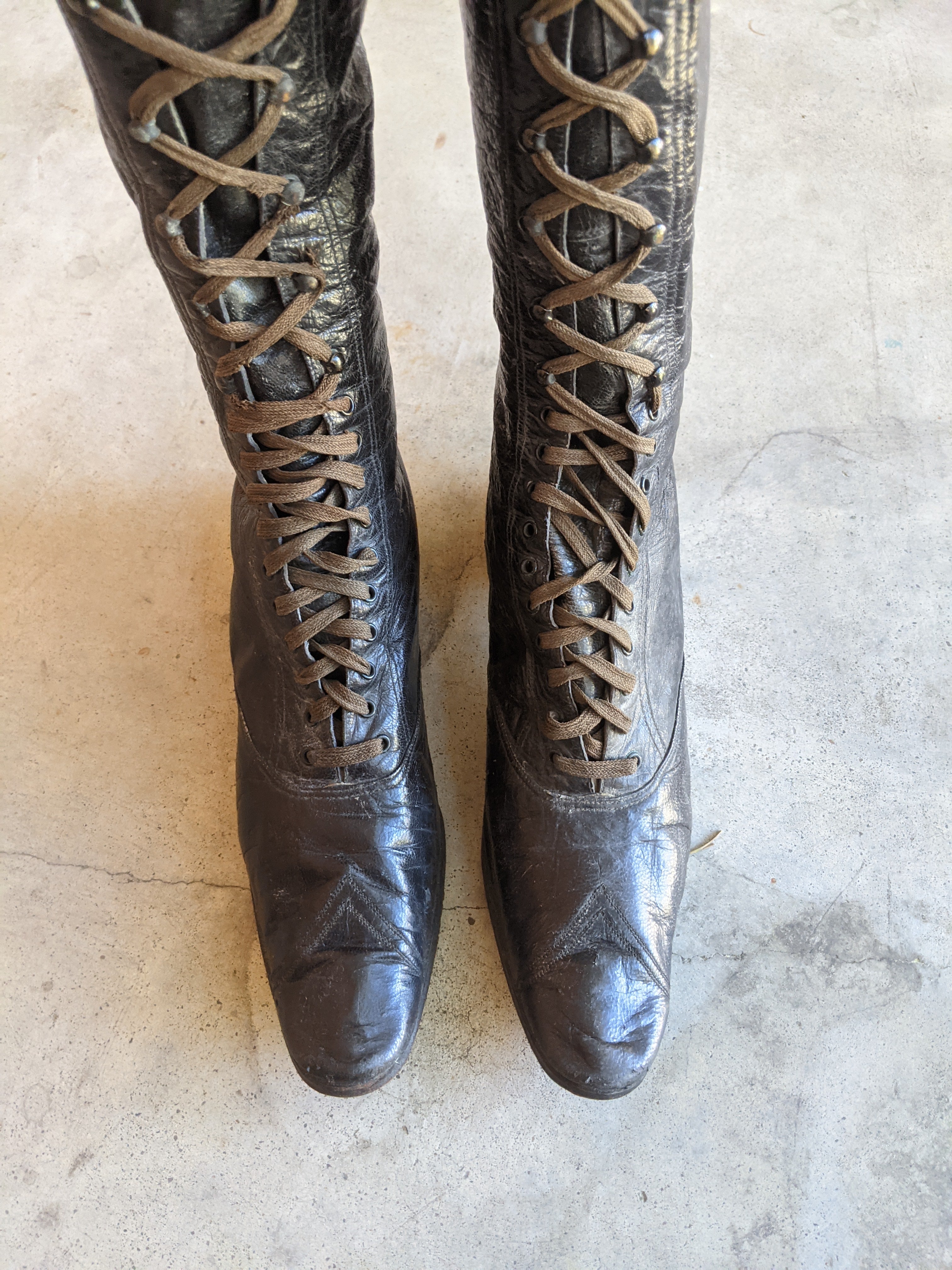 1890s Cycling Boots | Sz 4-5