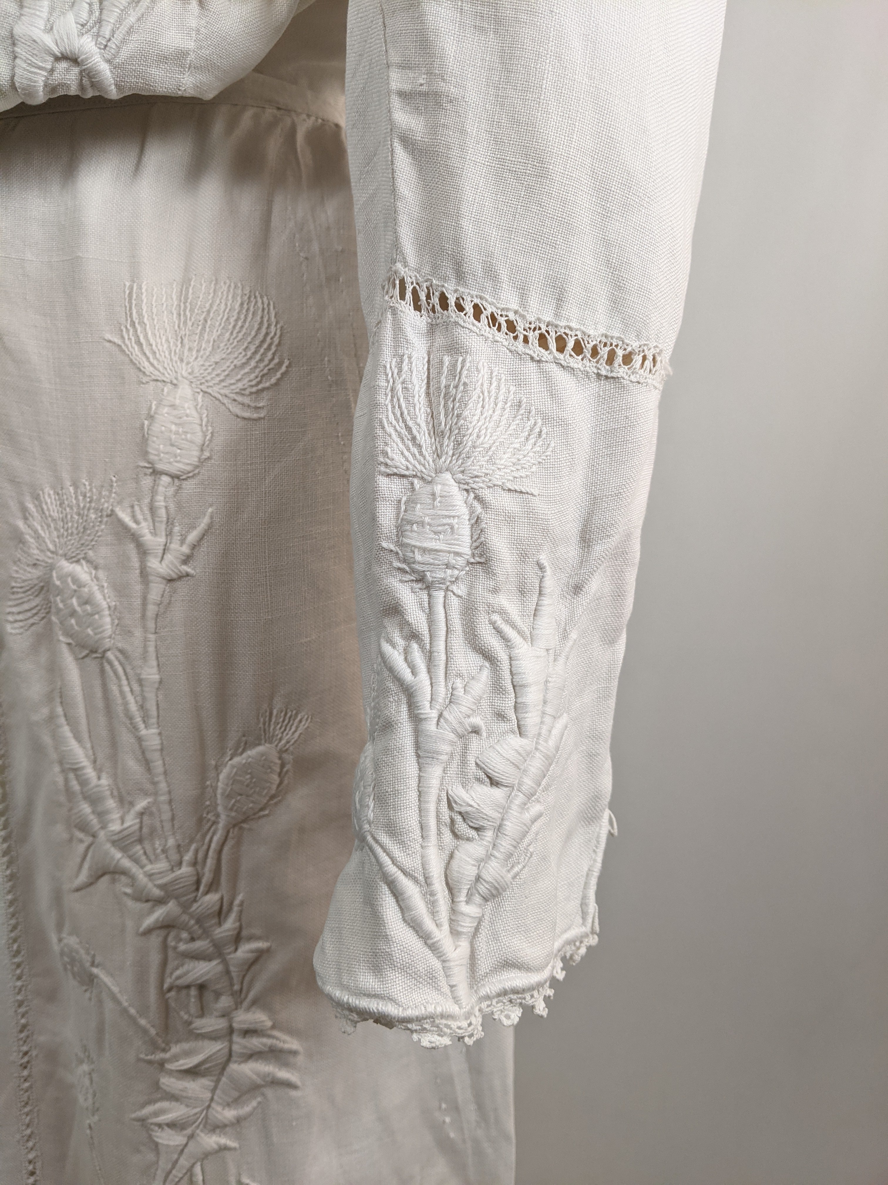 1900s Thistle Linen Dress