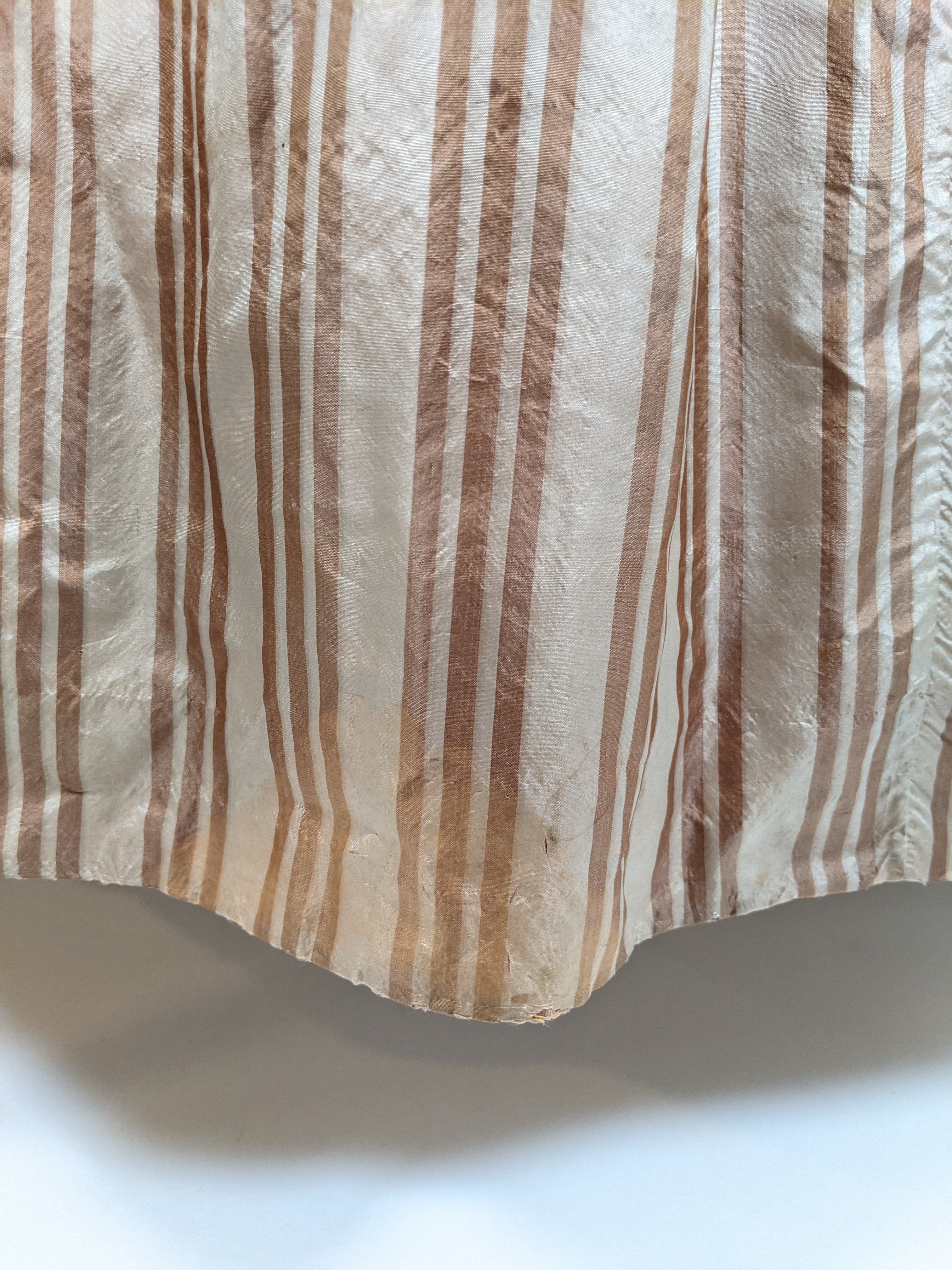 Romantic Era Gold Silk Evening Gown