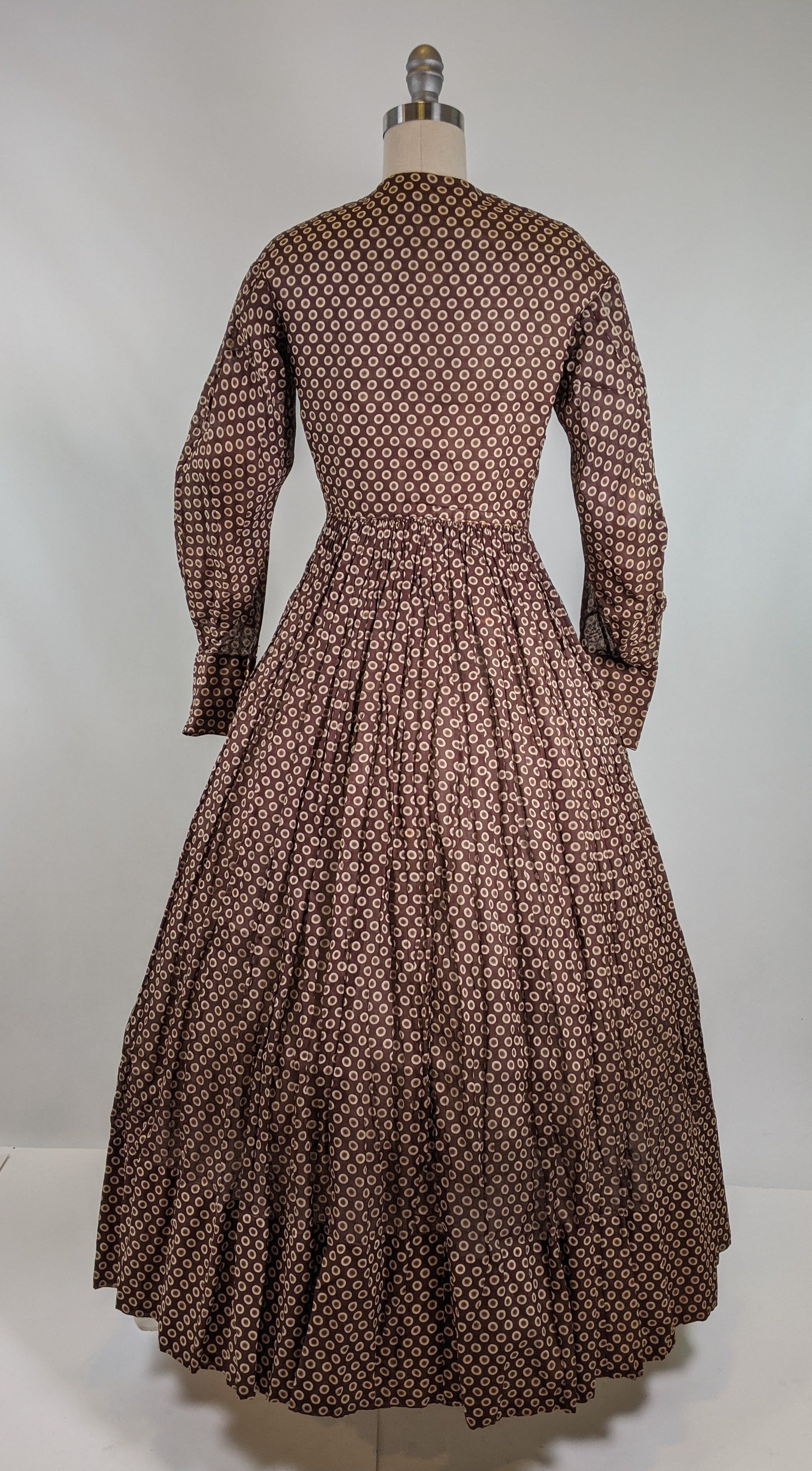 1840s-50s Printed Cotton Dress