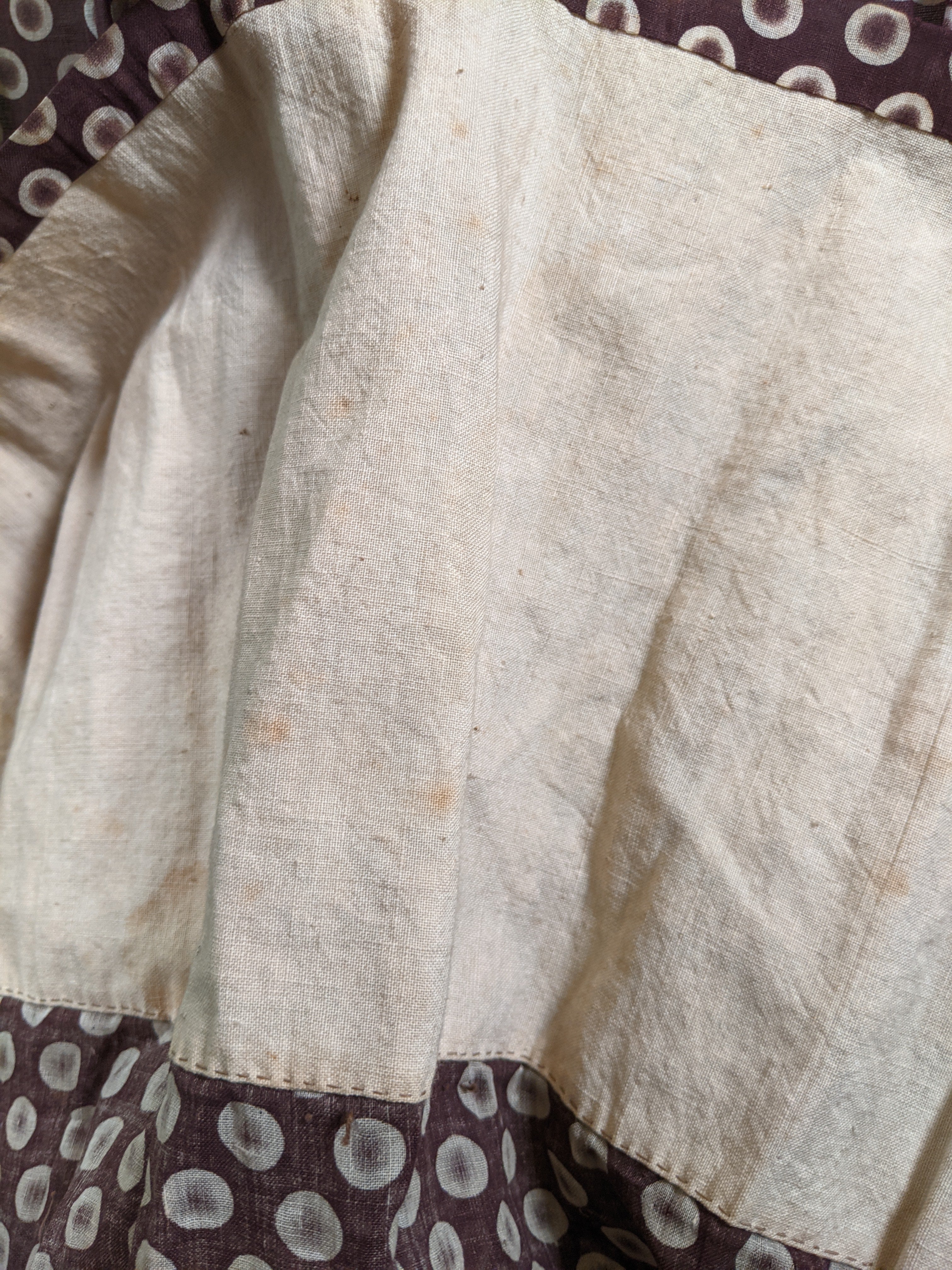 1840s-50s Printed Cotton Dress