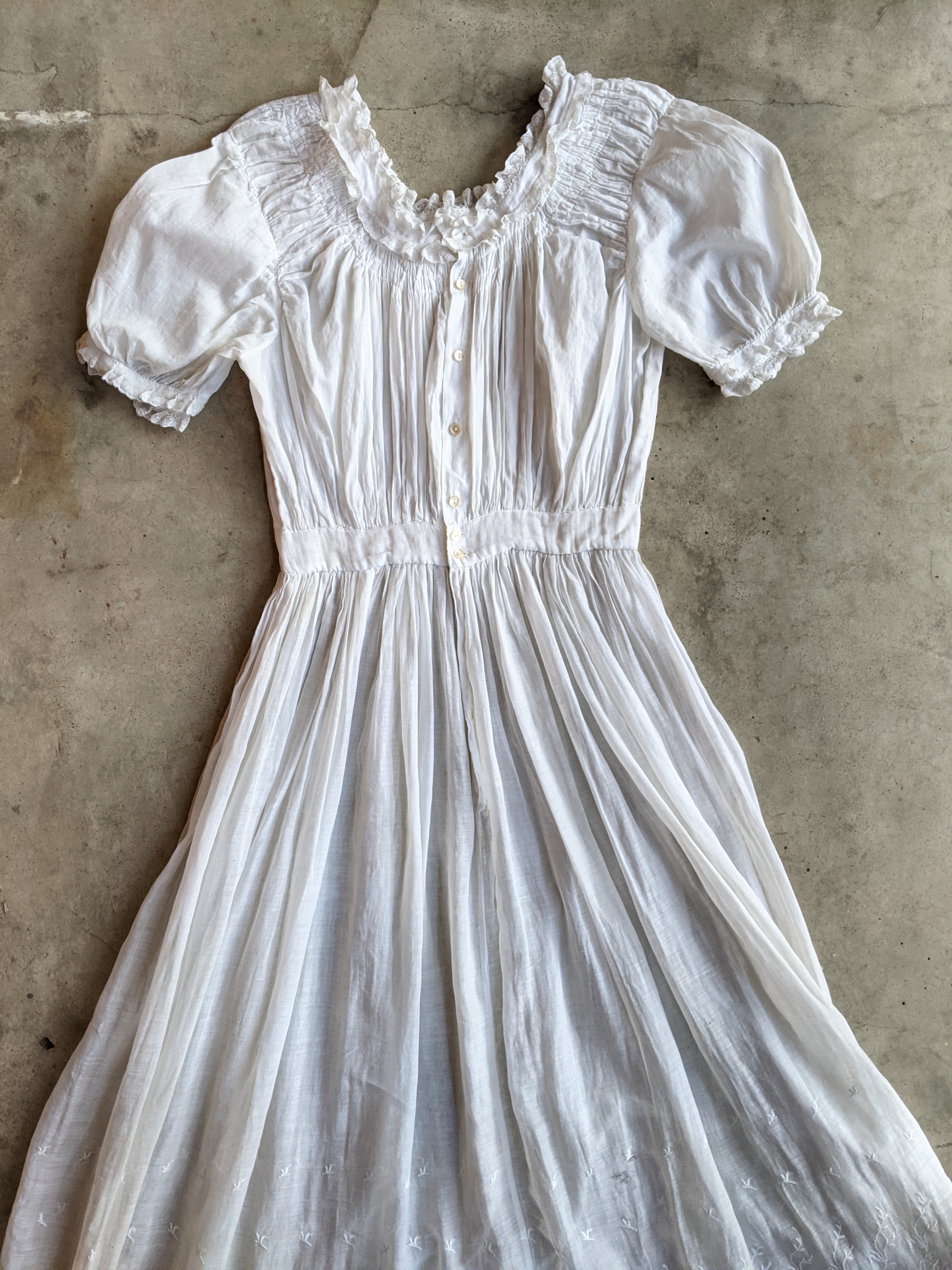 1910s Cotton Dress