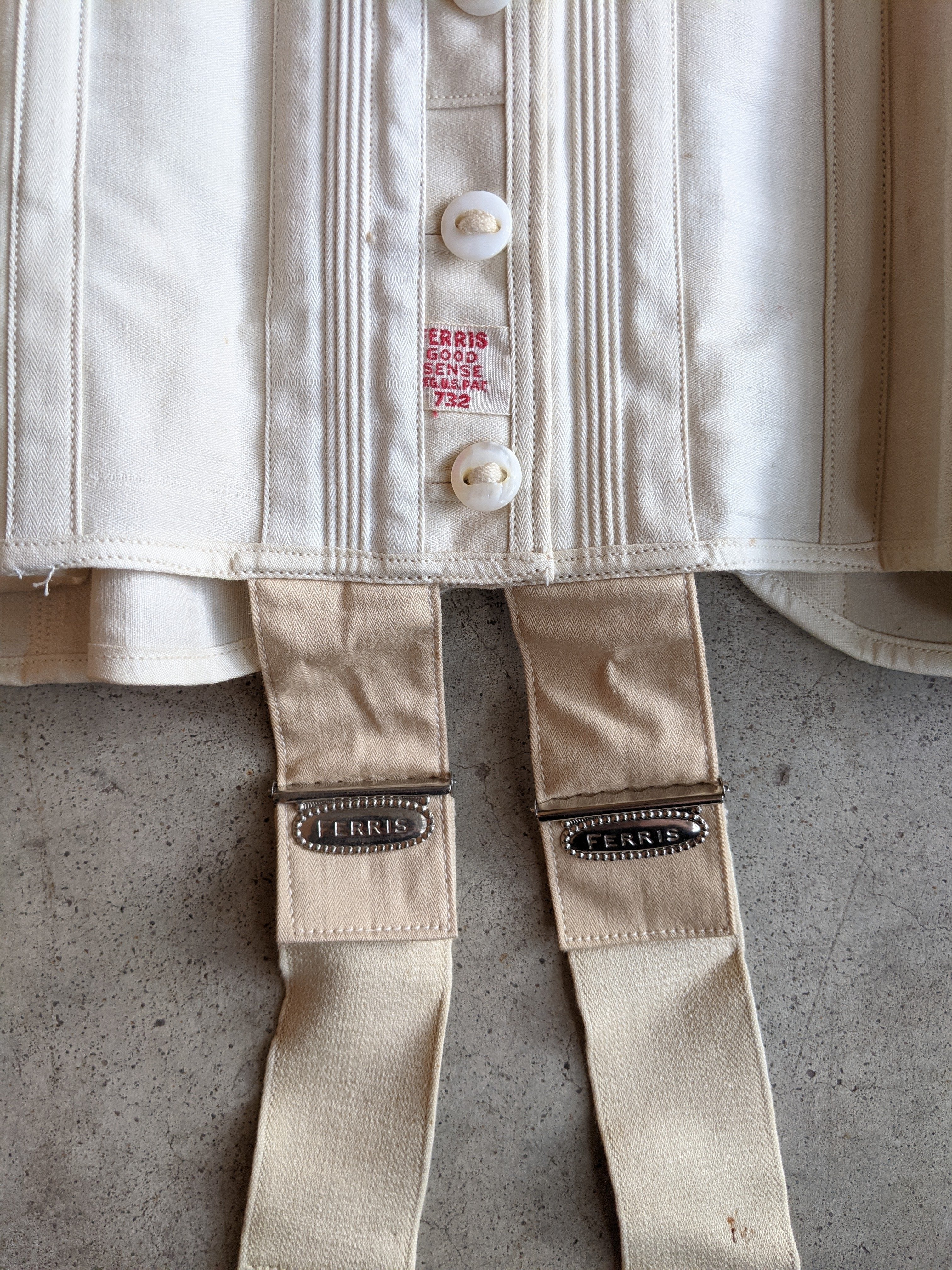 1910s Deadstock Ferris Corset | Sz 28