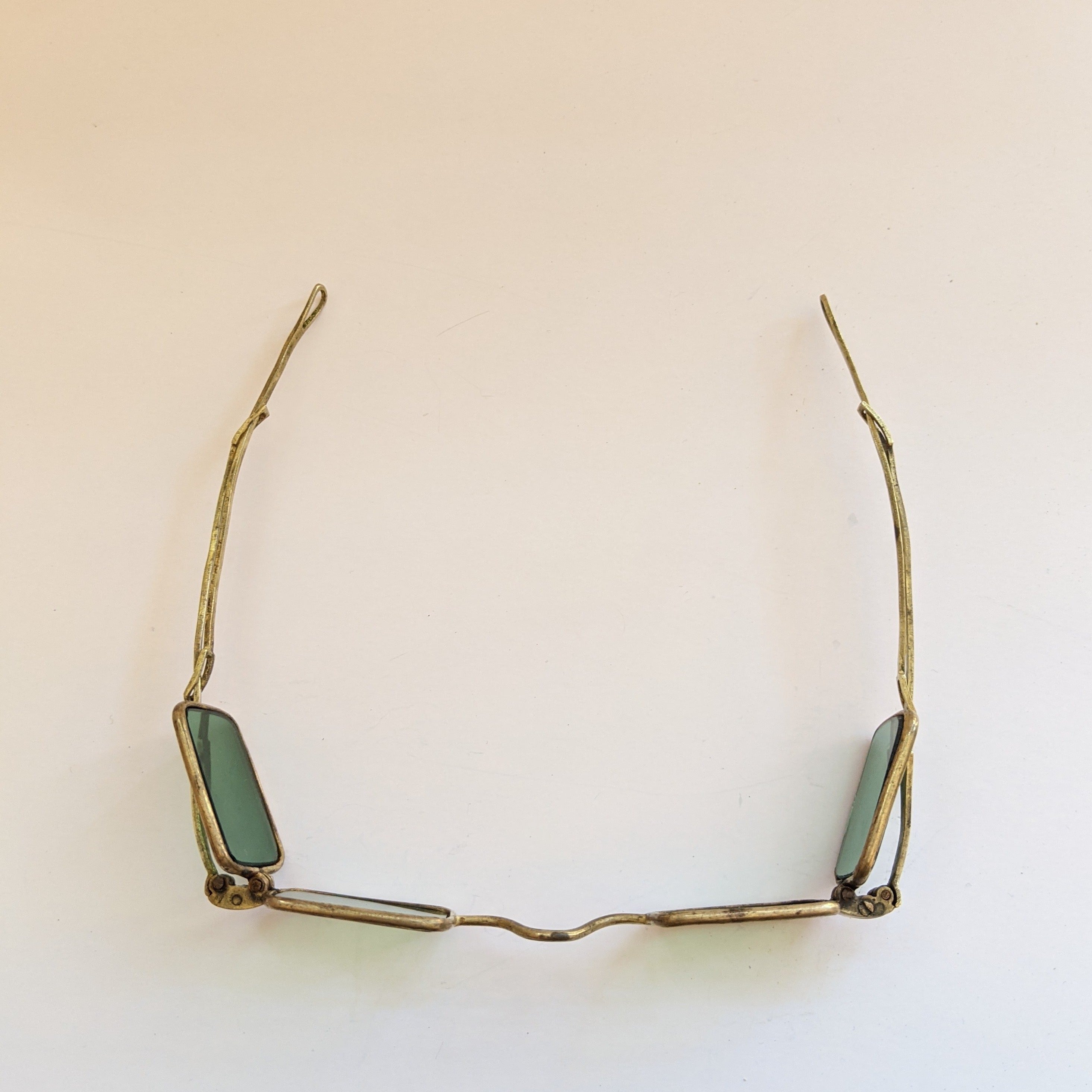 19th C. Green Tinted 4-Lens Eyeglasses