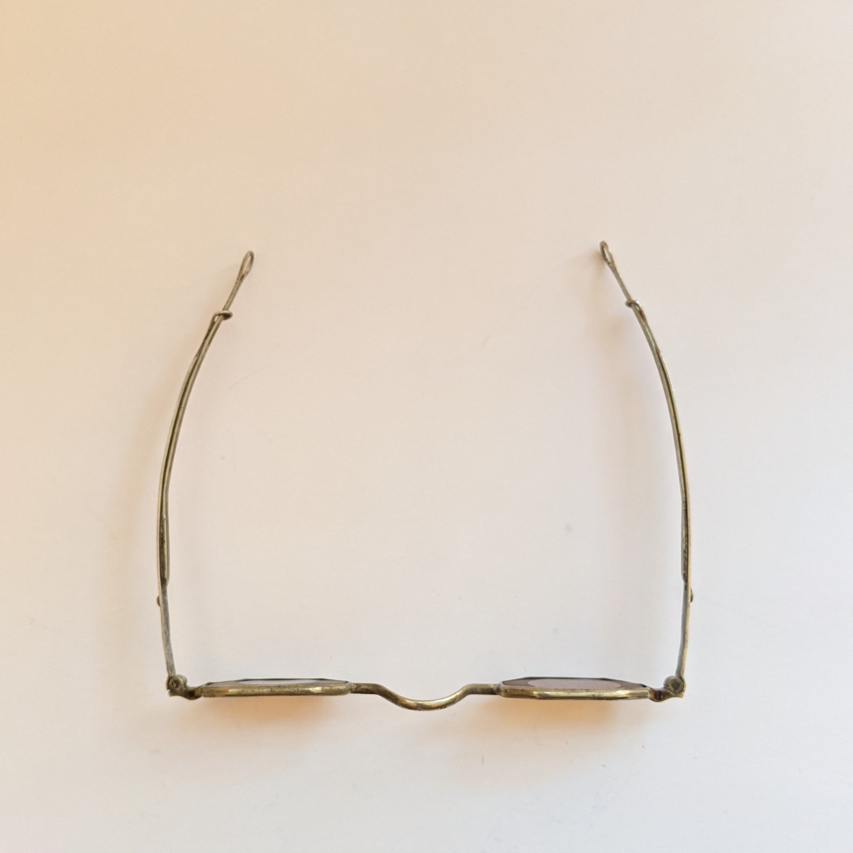 19th C. Orange Tinted Eyeglasses