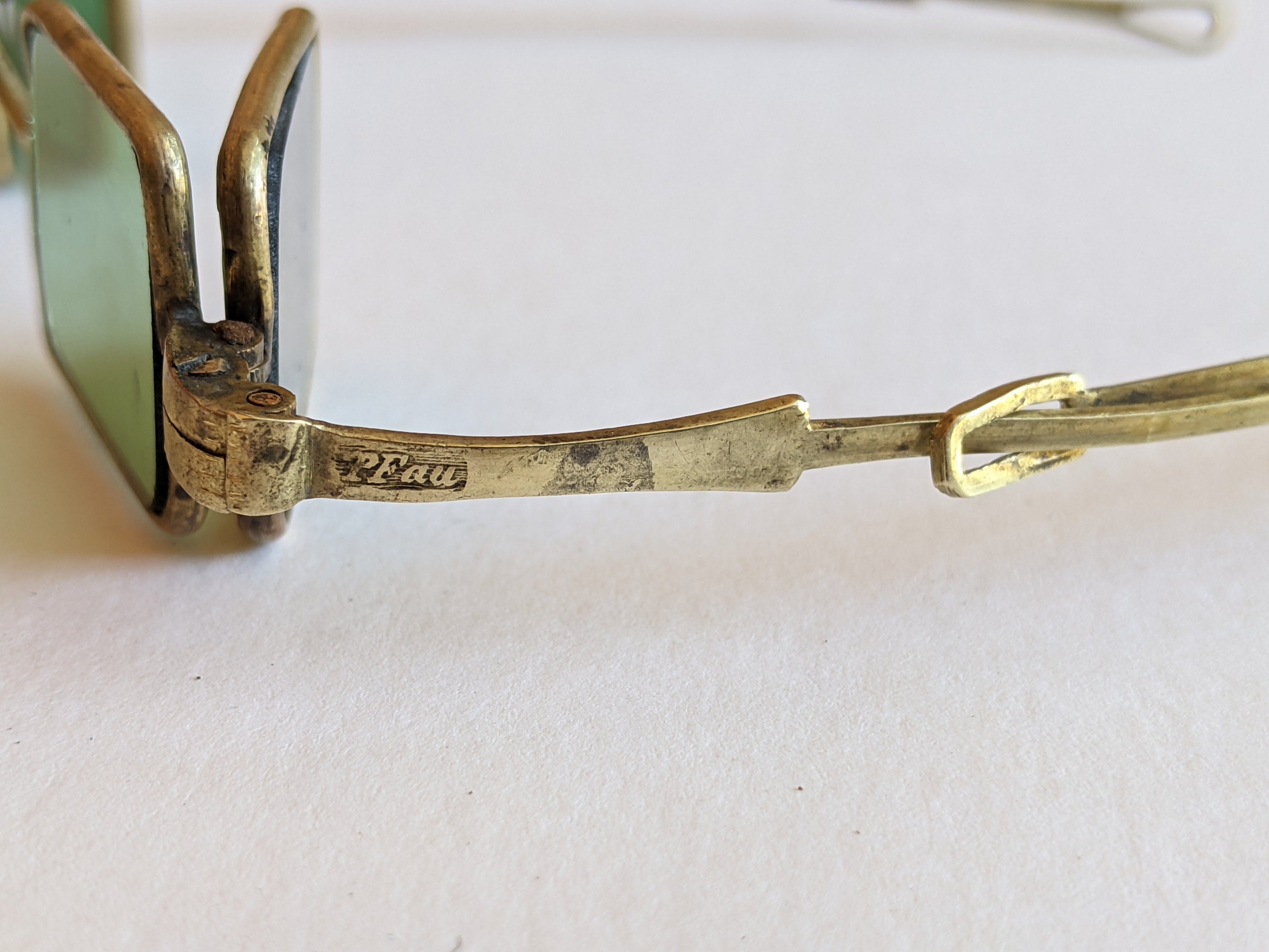 19th C. Green Tinted 4-Lens Eyeglasses