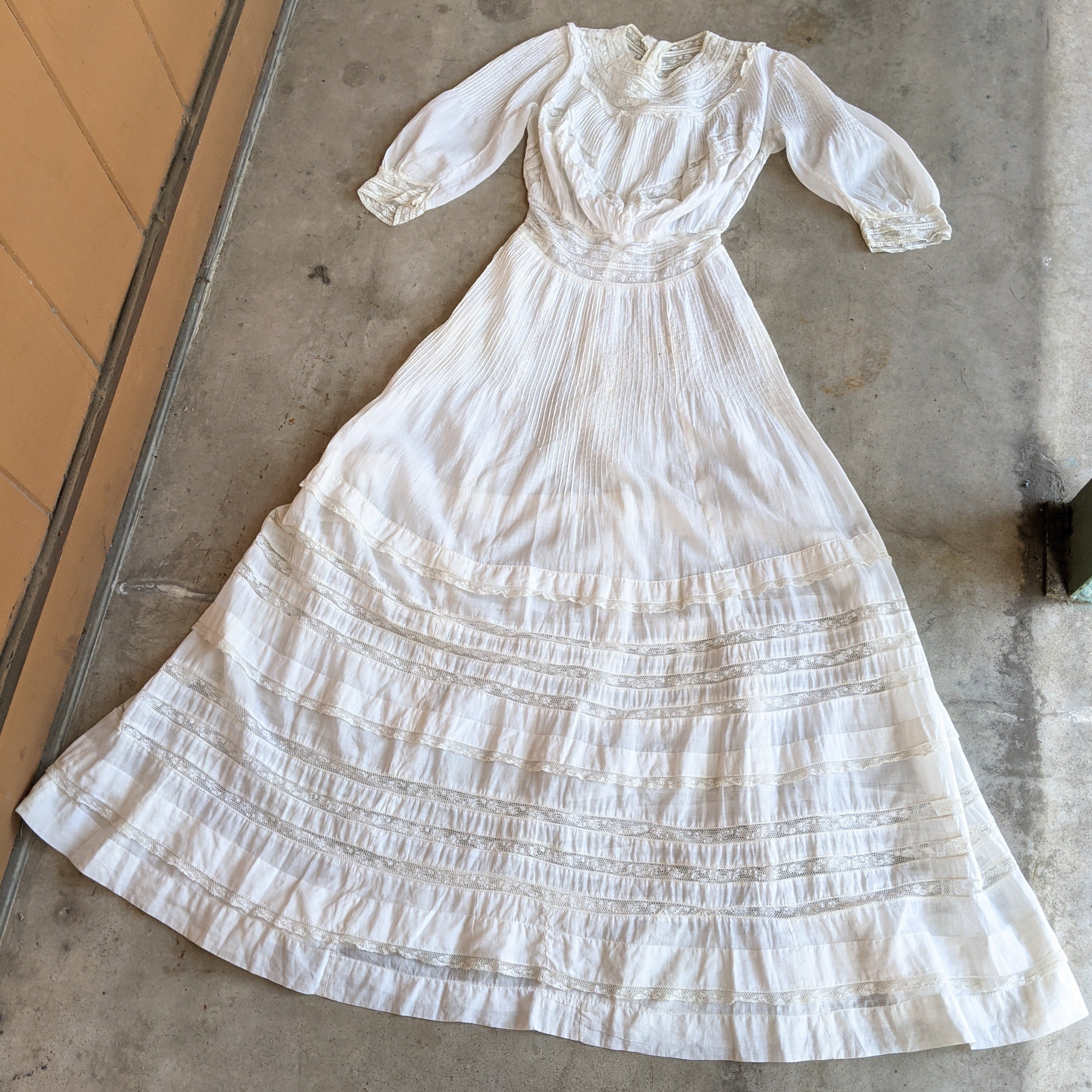 1900s Lingerie Dress | 23" Waist