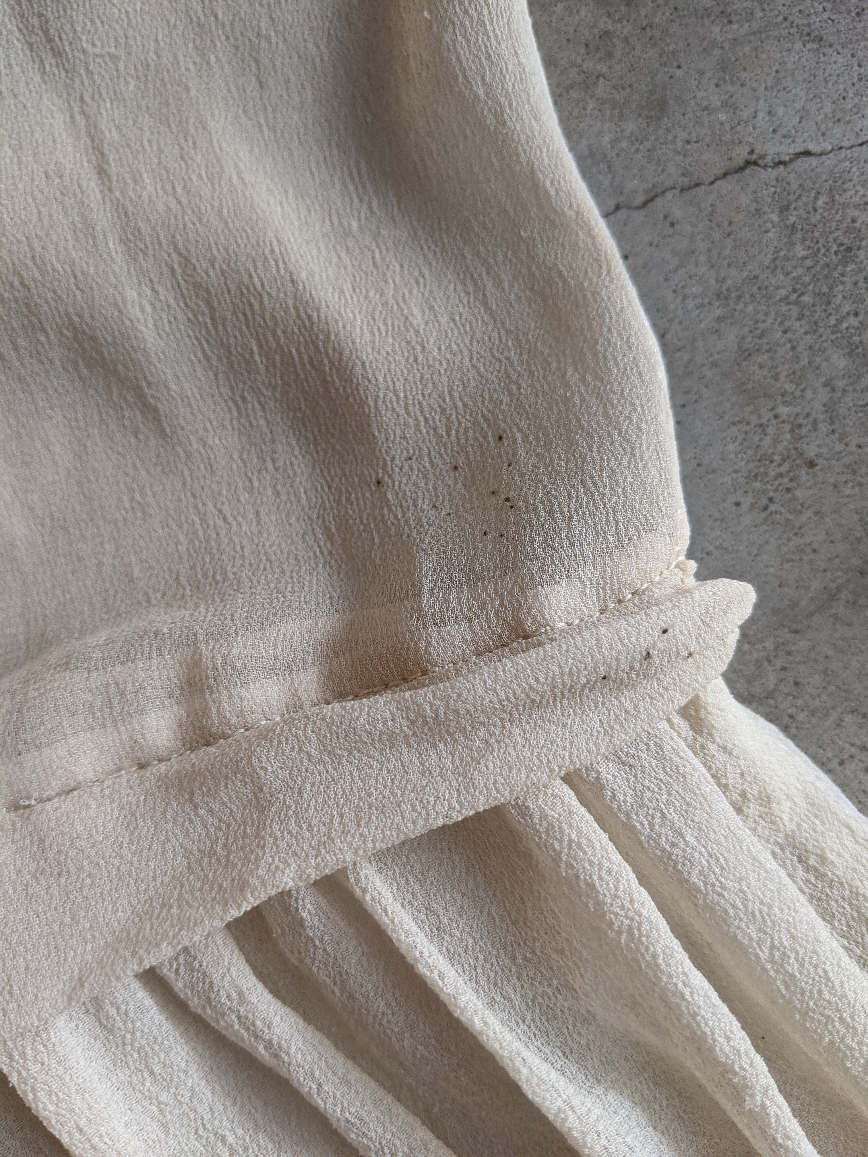 1920s Silk Chiffon Dress | Sz L