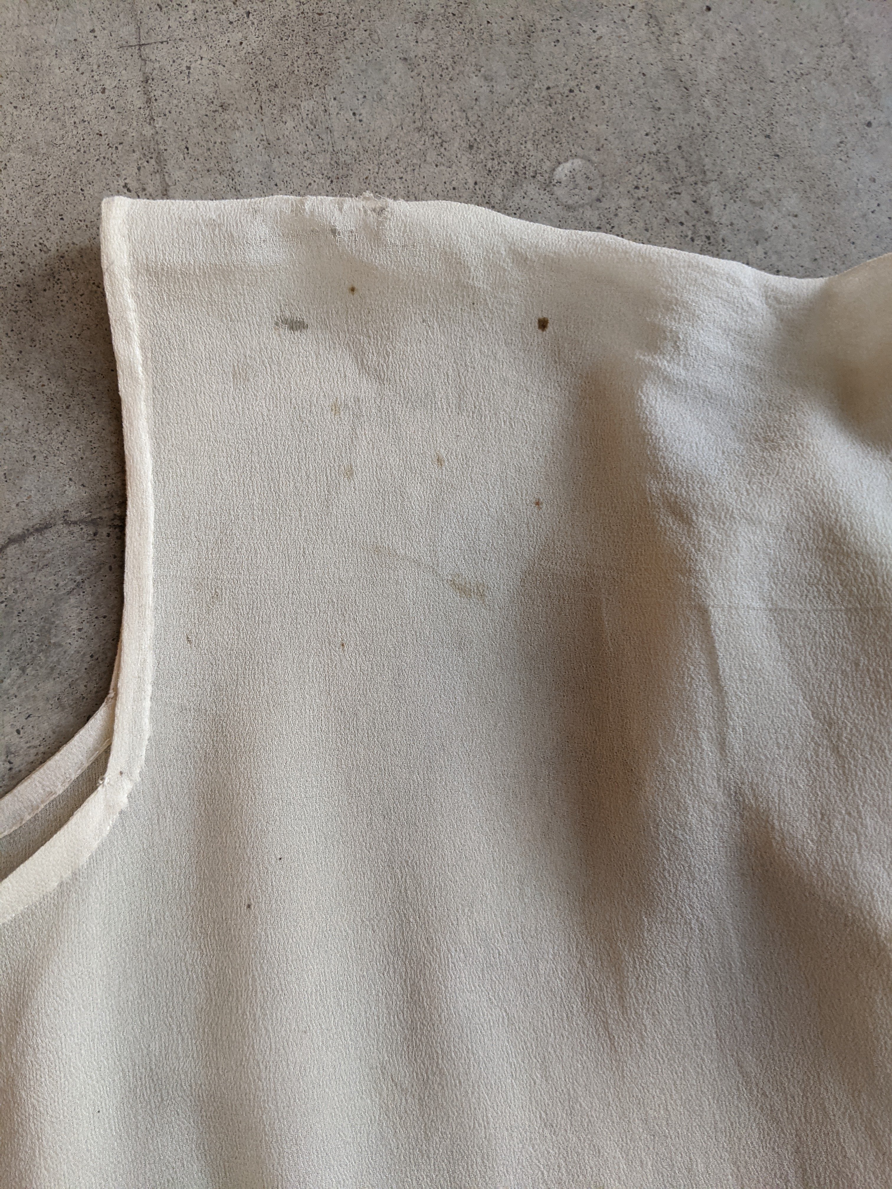 1920s Silk Chiffon Dress | Sz L
