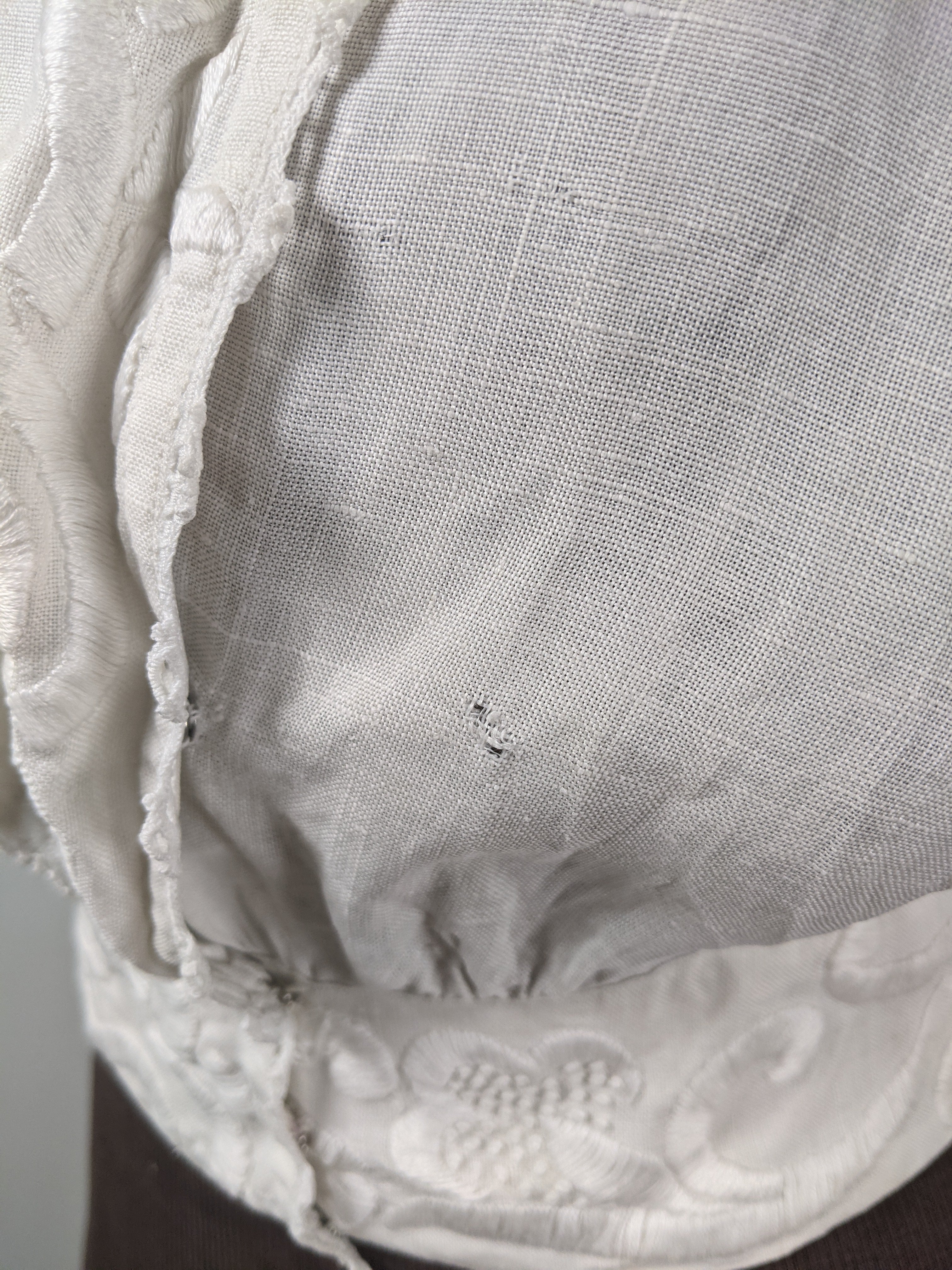 1900s-1910 White Linen Blouse