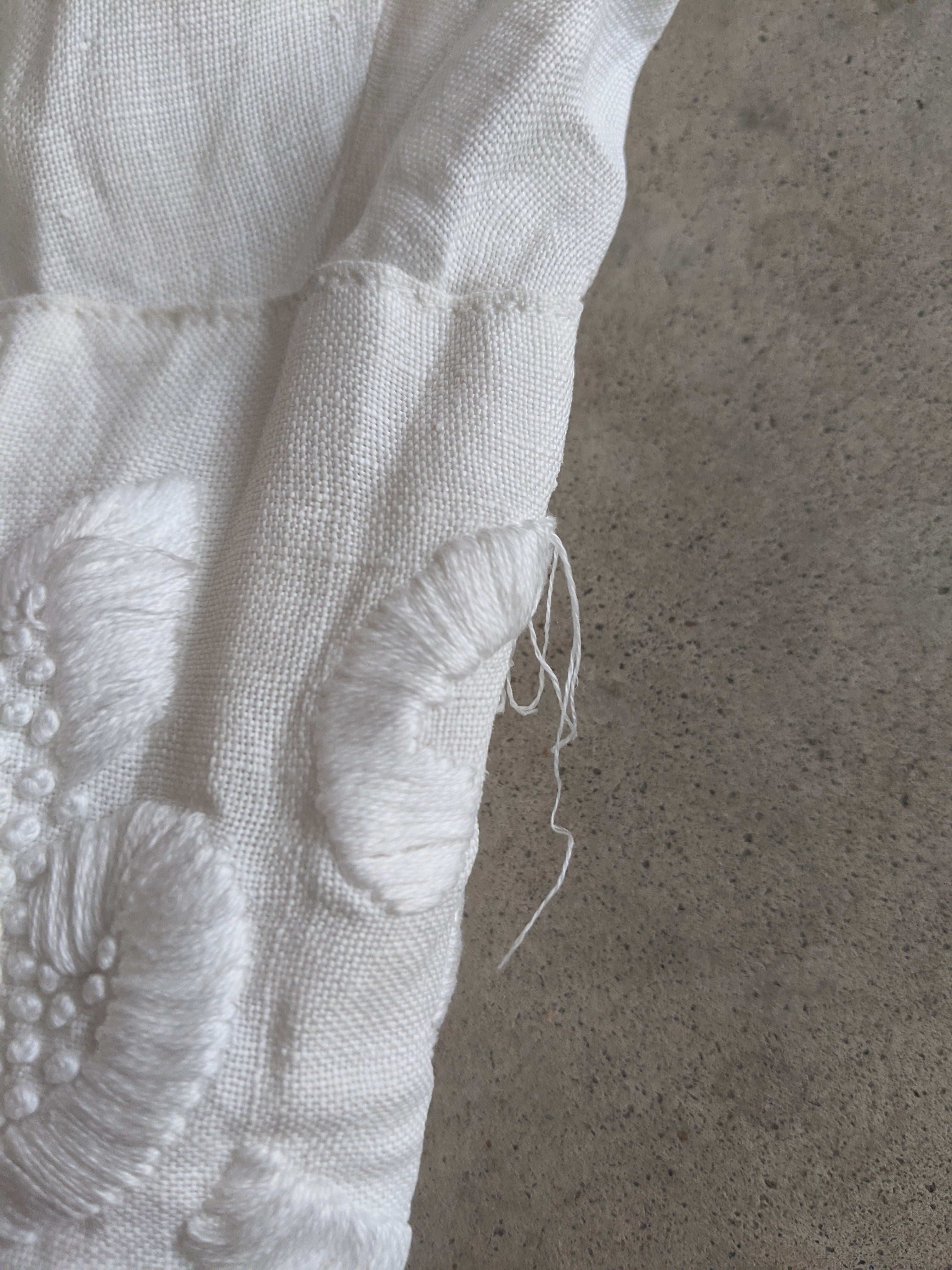 1900s-1910 White Linen Blouse