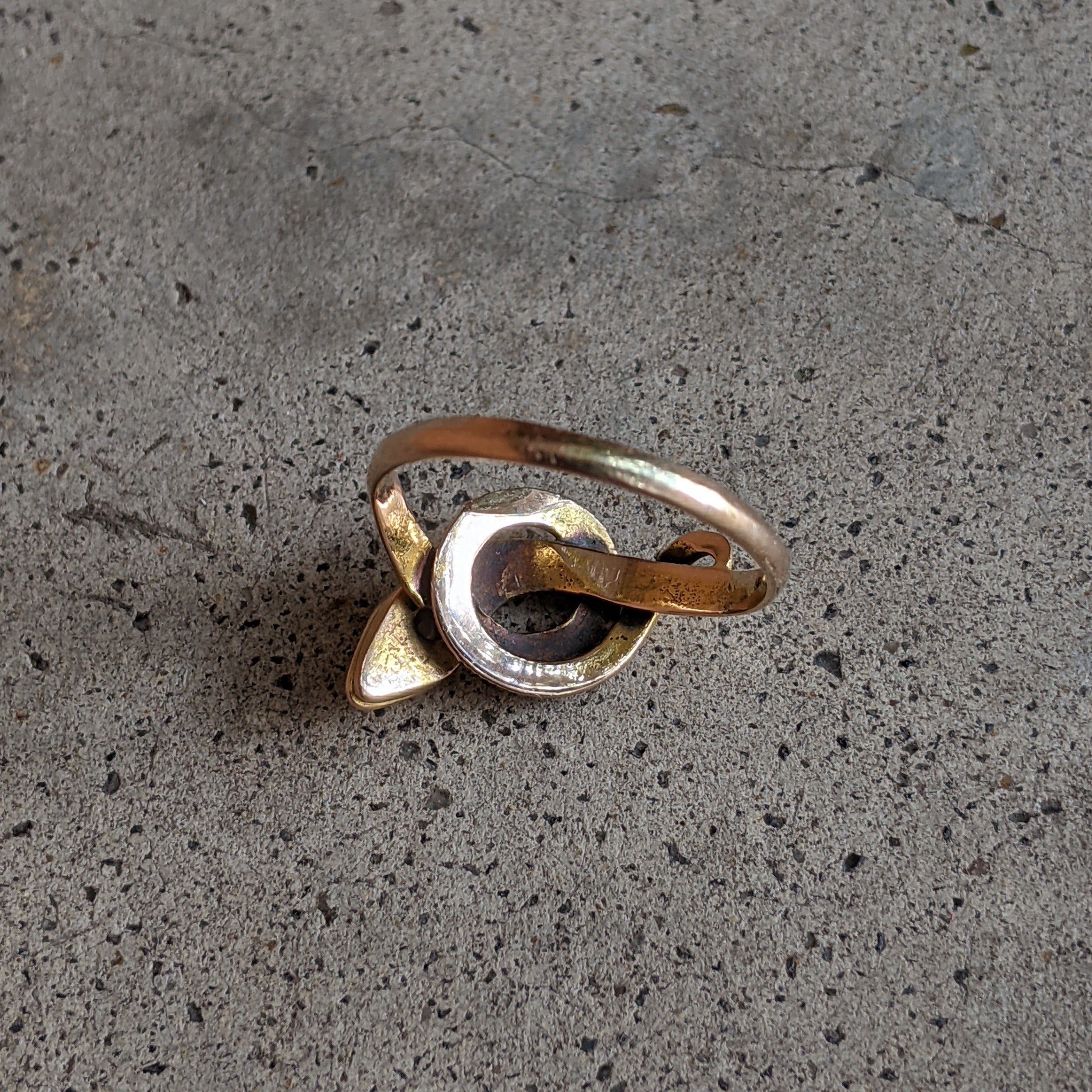 Turn of the Century 14k Diamond Snake Ring