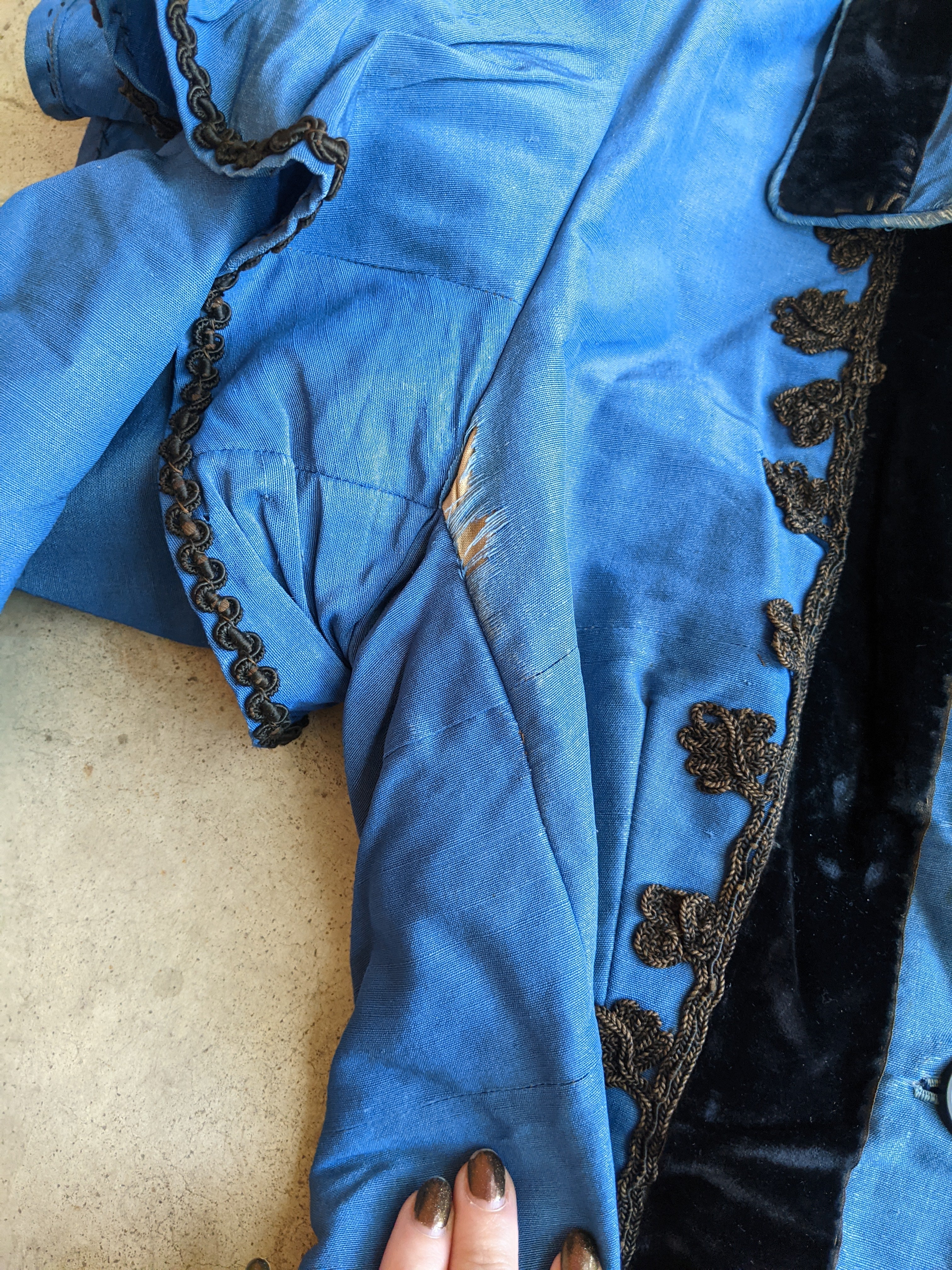 1880s Blue Wrapper Dress | Study or Display