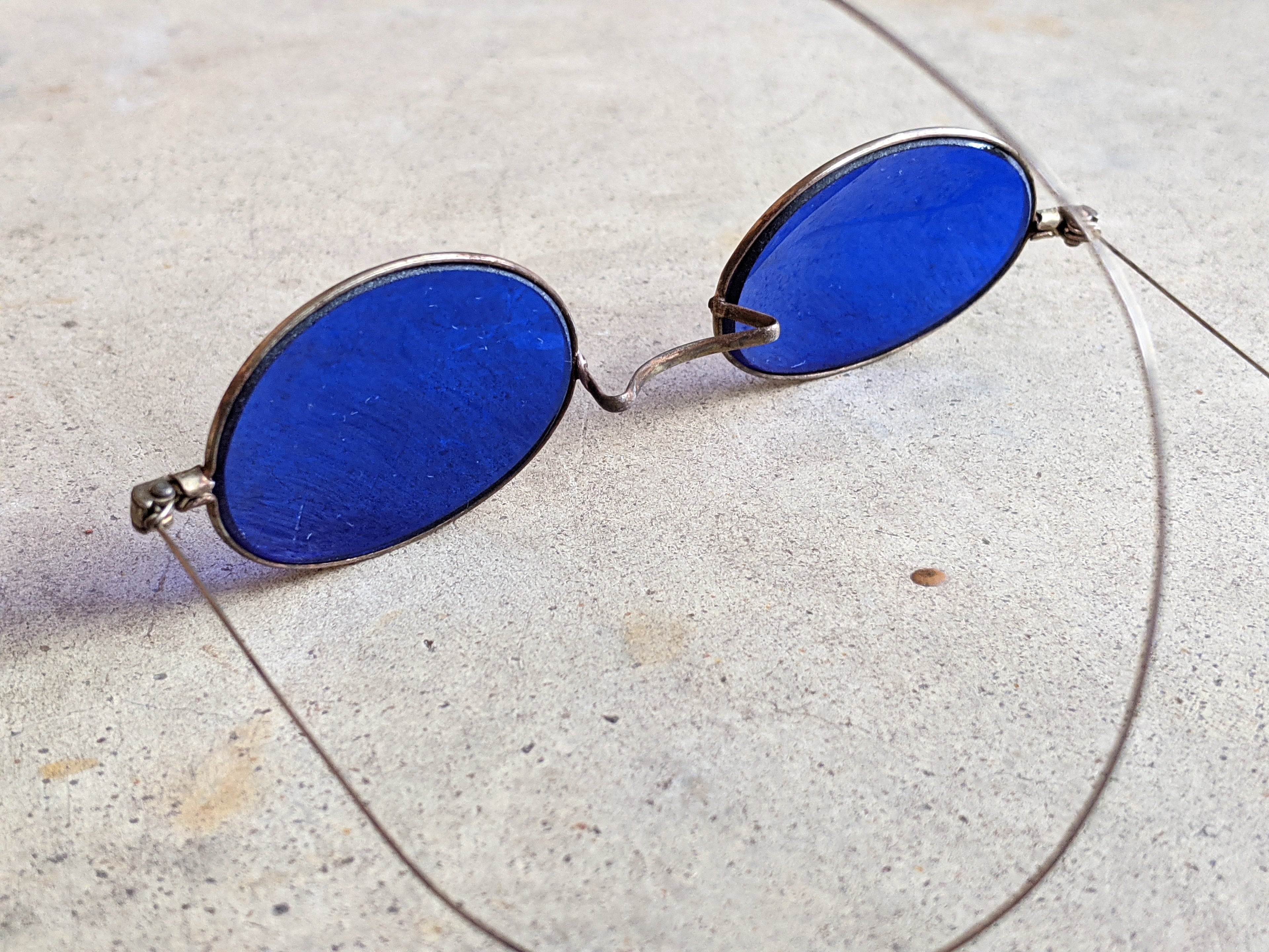 Cobalt Blue 1890s-1900s Tinted Glasses