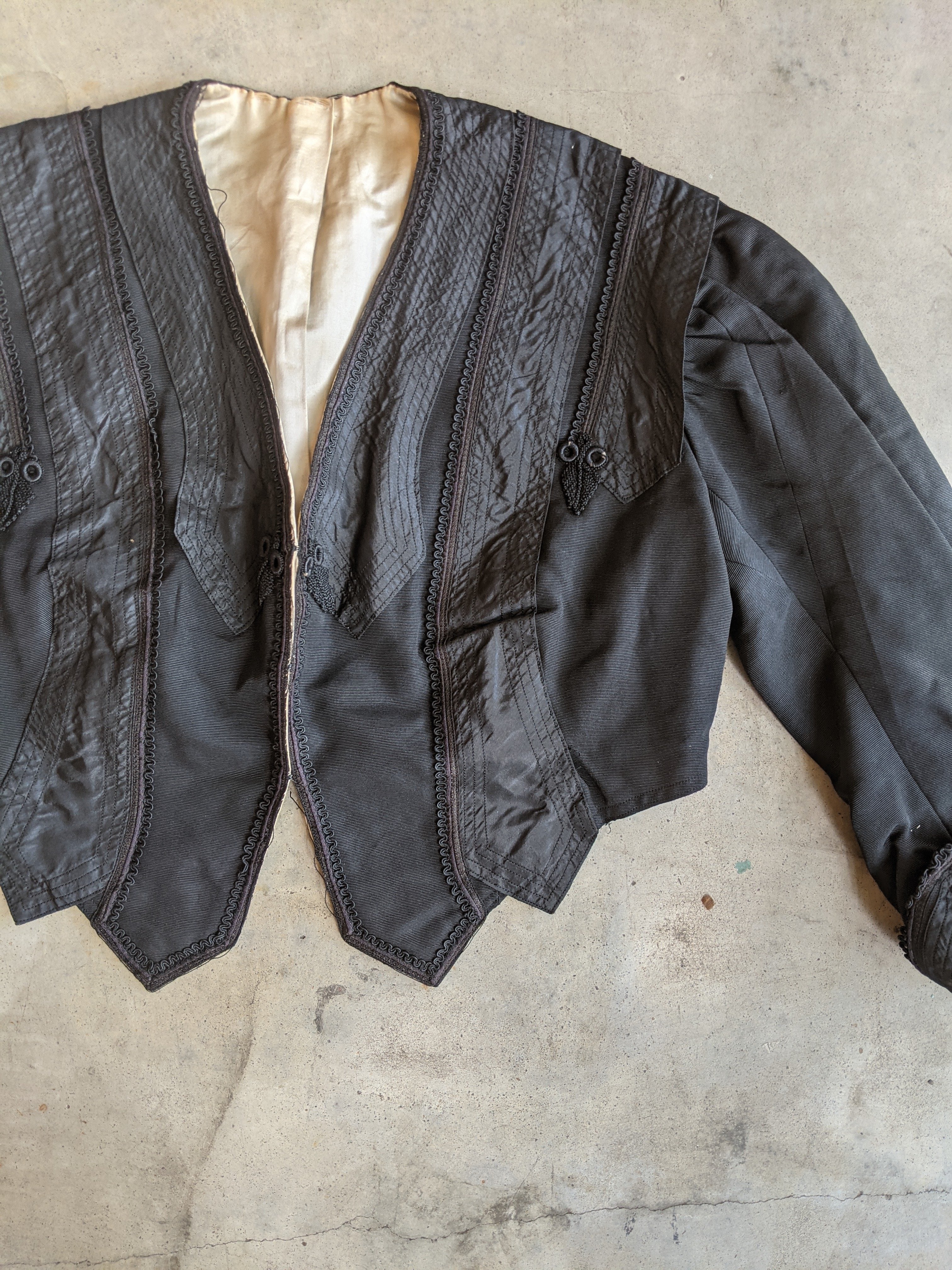 1900s Silk Eton Jacket | Study or Repair