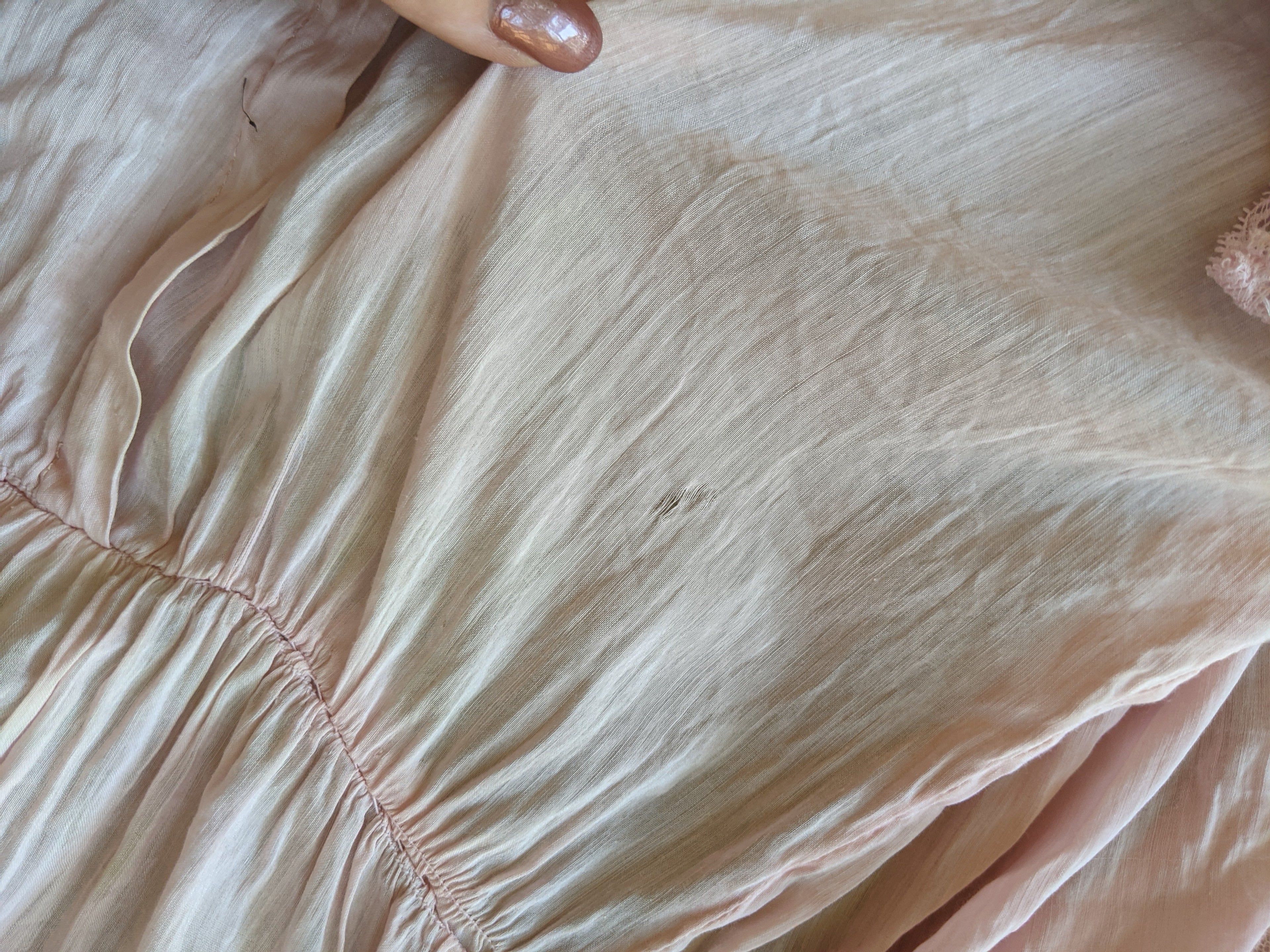 1910s Pink Cotton Dress