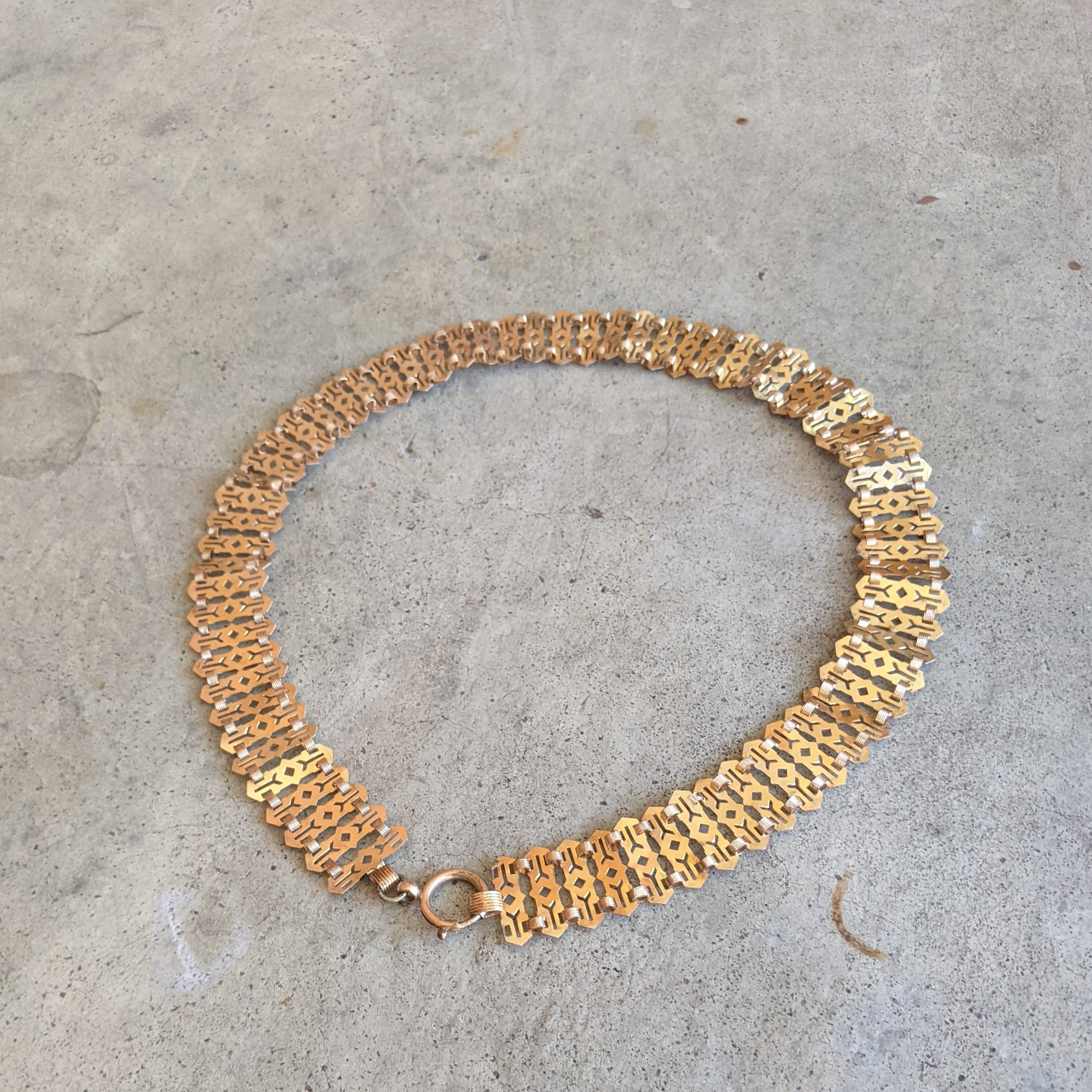 19th C. Gold Filled Fancy Chain